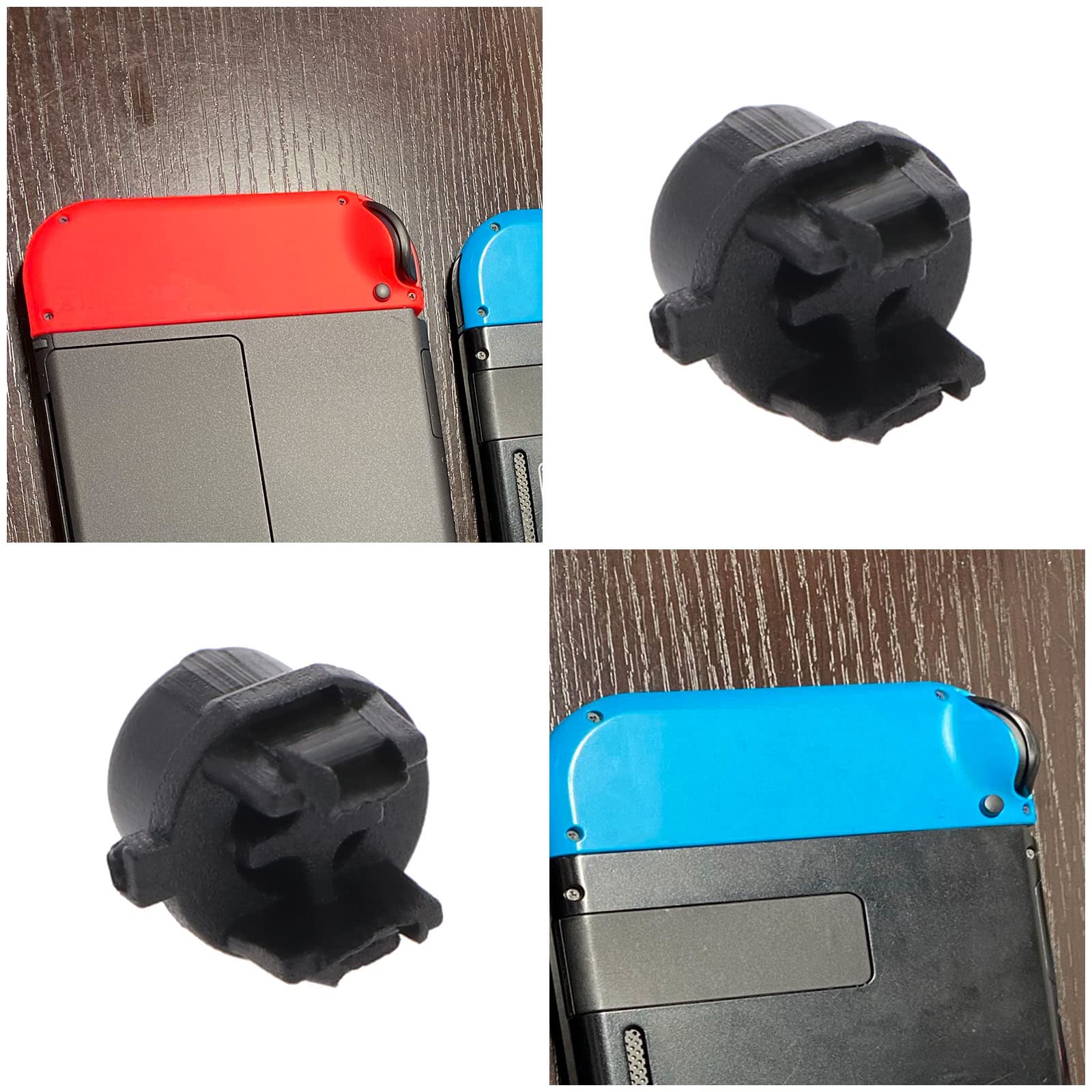 4PCS Replacement Release Eject Lock Buttons for Nintendo Switch Joy-Con Controllers - Durable Plastic Black Buttons for Easy Game Cartridge Removal | Perfect for Switch Accessories Repair and Maintenance