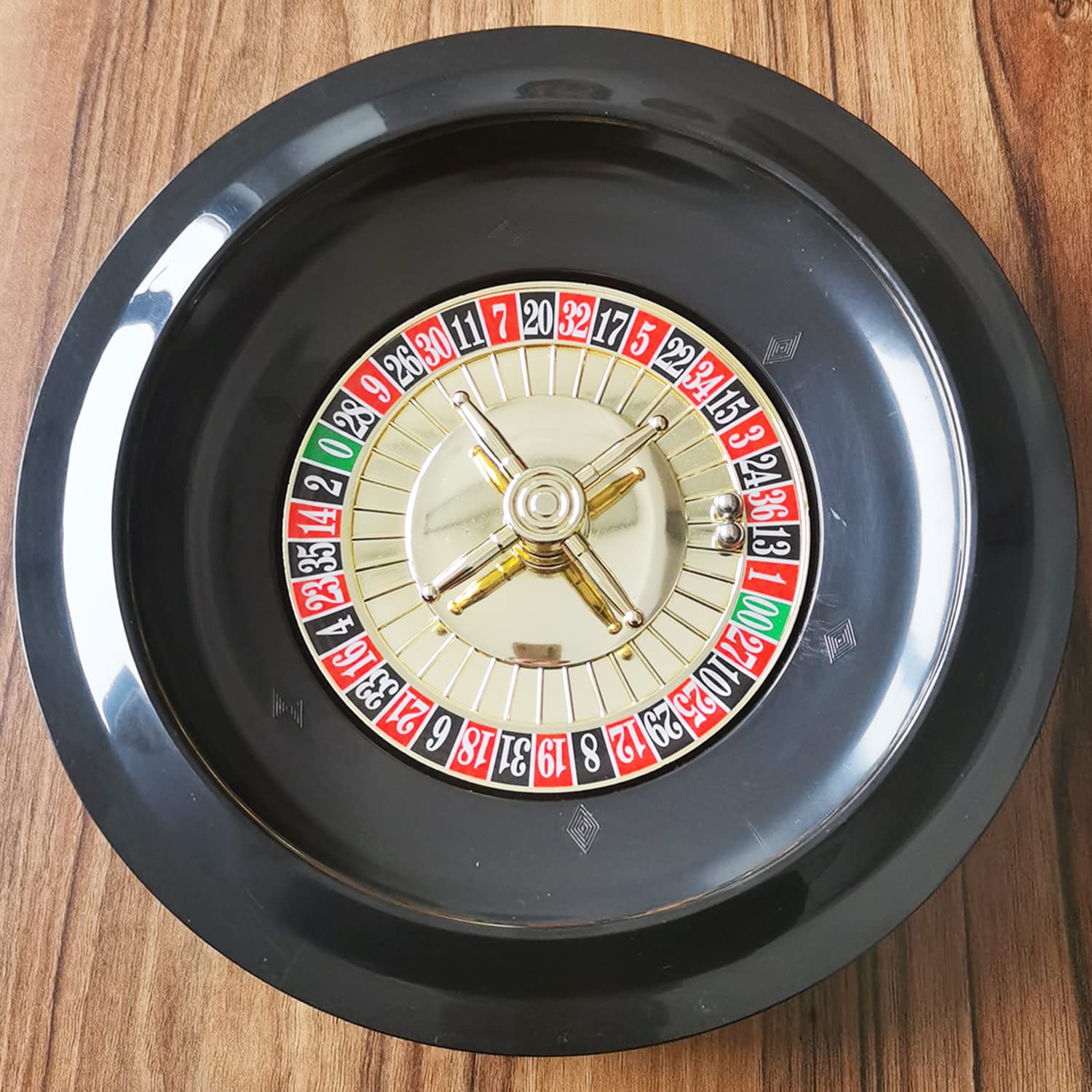 SEETOOOGAMES 10 Inch Casino Roulette Wheel with Ball - Professional Spinning Wheel for Poker Nights, Casino Parties, and Family Game Nights