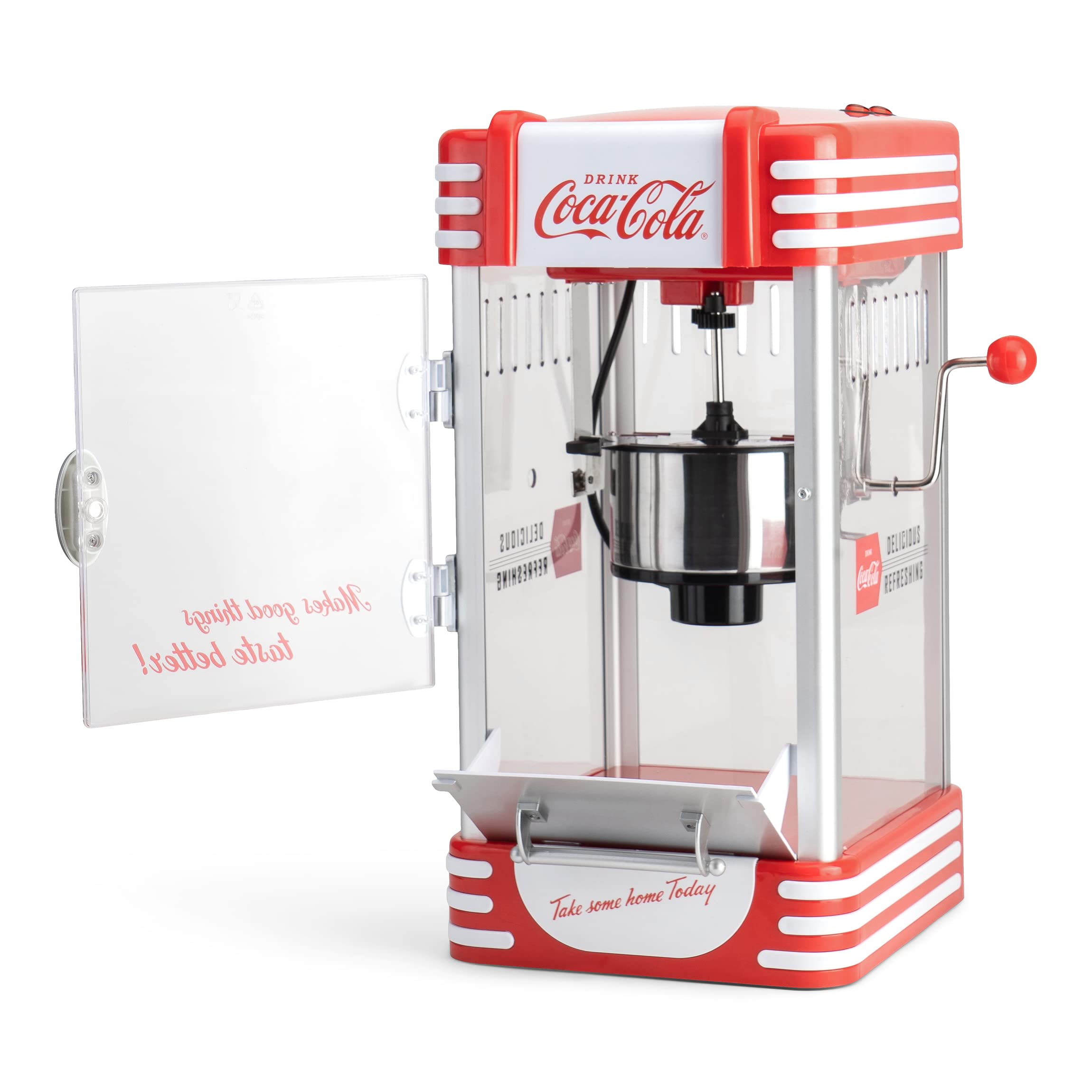 Salco 428018 Commercial Popcorn Machine SNP-27CC - Stainless Steel Red Popcorn Popper for Movie Theaters, Carnivals & Home Theater Snacks