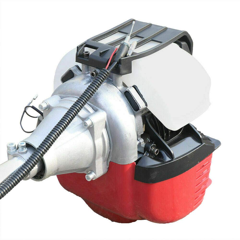 42CC 4-Stroke Gas Pole Saw Chainsaw - Cordless Long Reach Brush Cutter & Hedge Trimmer with Extension Pole (Air-Cooled 140F) - Perfect for Tree Pruning, Landscaping & Gardening Maintenance