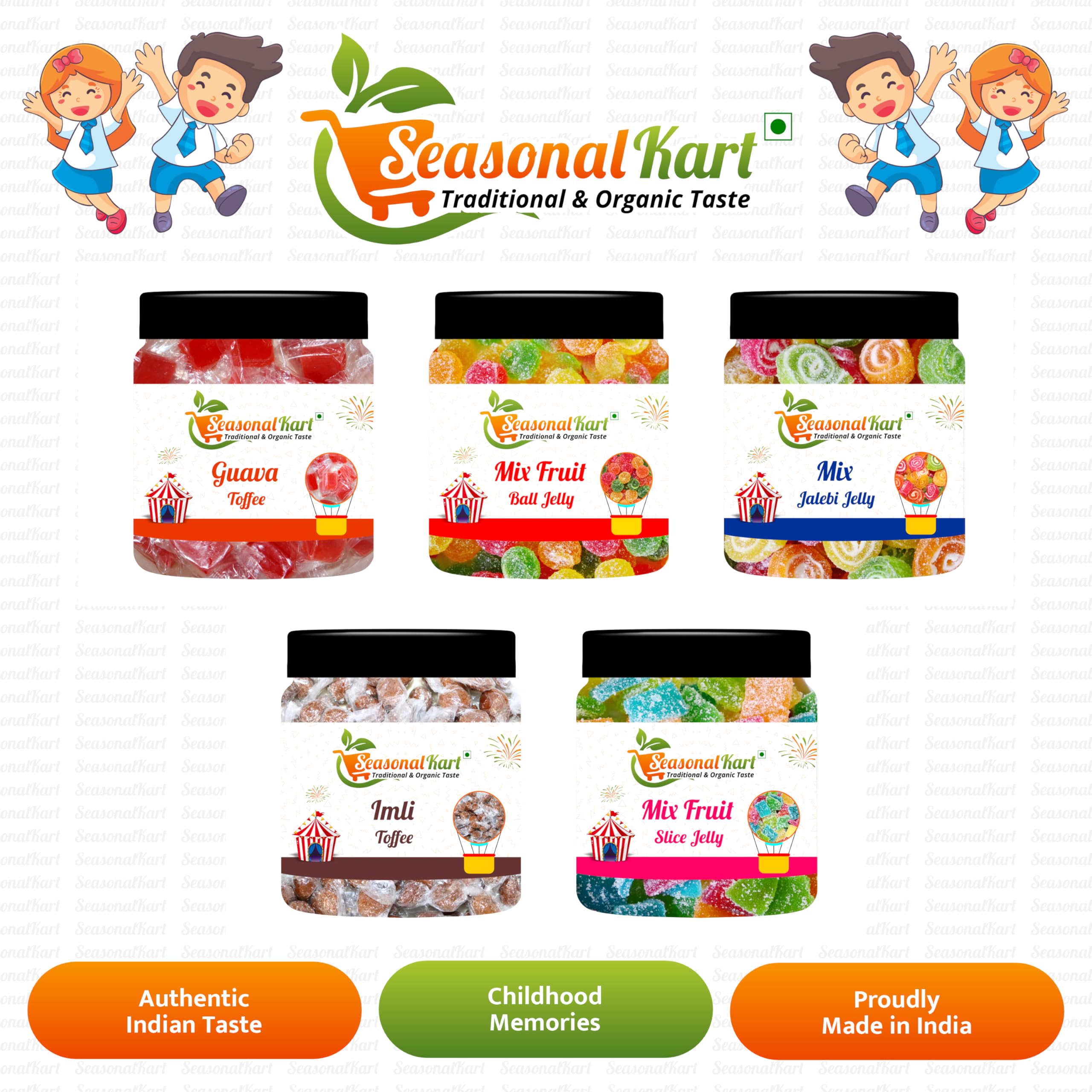 Authentic Punjabi Imli Candy & Tamarind Ladoo - 200g Khatta Meetha Swad - Traditional Indian Sweet & Sour Tamarind Treat | Perfect for Diwali Gifts, Tea Time Snacks & Dessert Lovers