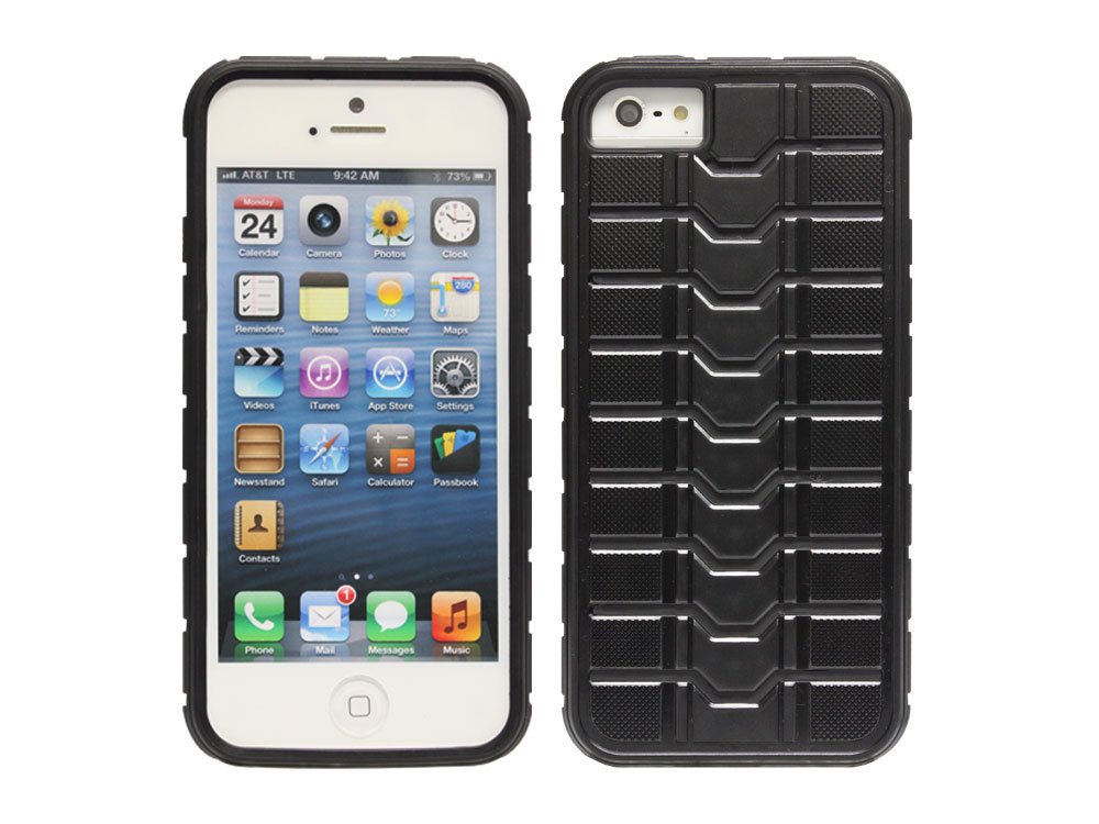 Cellet Armor Proguard Shockproof Case for Apple iPhone 5 - Black | Slim Protective Cover for Everyday Use, Work & Outdoor Activities