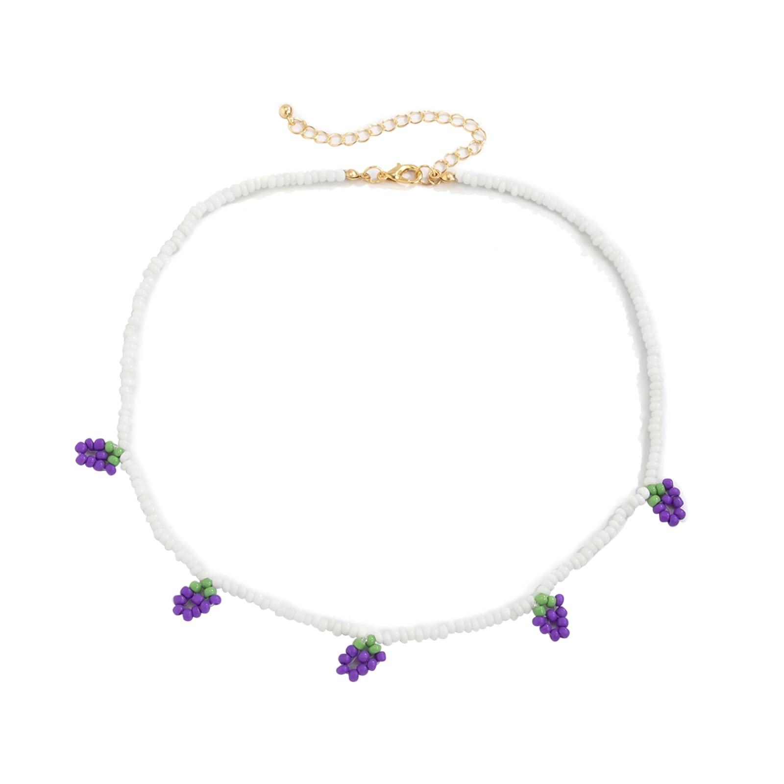 WALLBIG Women's Ankle Bracelet - Stylish Beaded Grape Chain Anklet for Women (Waist Chain Color) | Perfect for Beach, Summer Outfits & Boho Fashion Accessories
