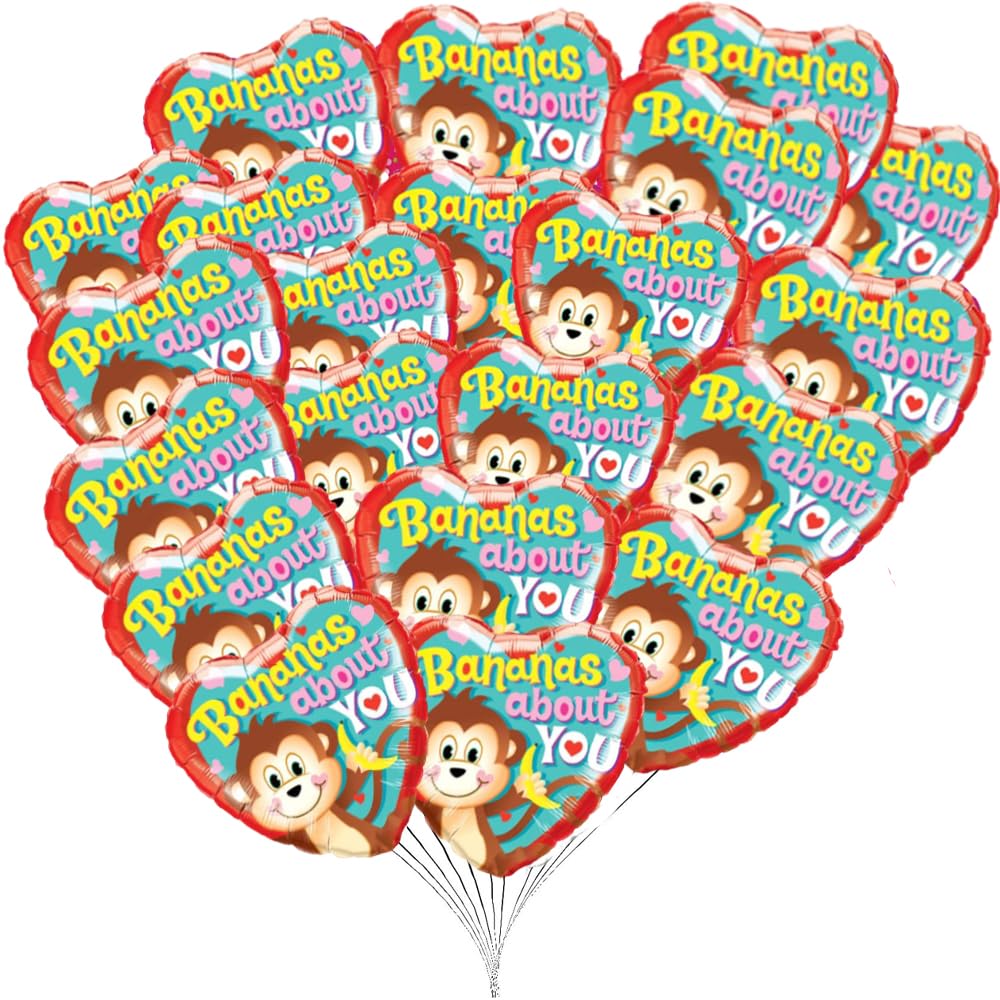 25-Pack 18-Inch Red Heart-Shaped Valentine's Day Foil Balloons for Proposals, Weddings, Anniversaries & Special Events - Romantic Party Decorations (PMU Brand)