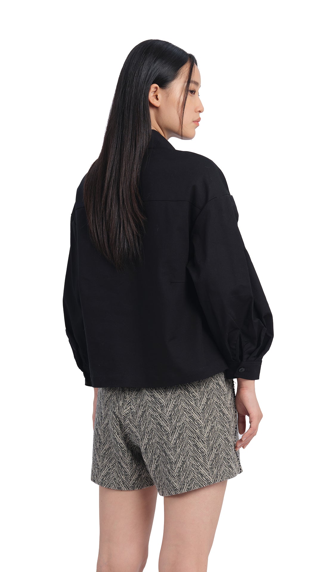 Elegant Pleated Sleeves Blouse for Women - Trendy Ruffled Tops for Casual Wear & Office Outfits