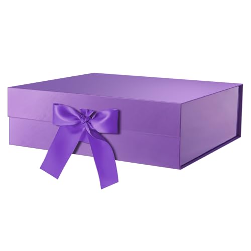 Purple-Ribbon-16.3x14.2x5 Inches-Pack of 1