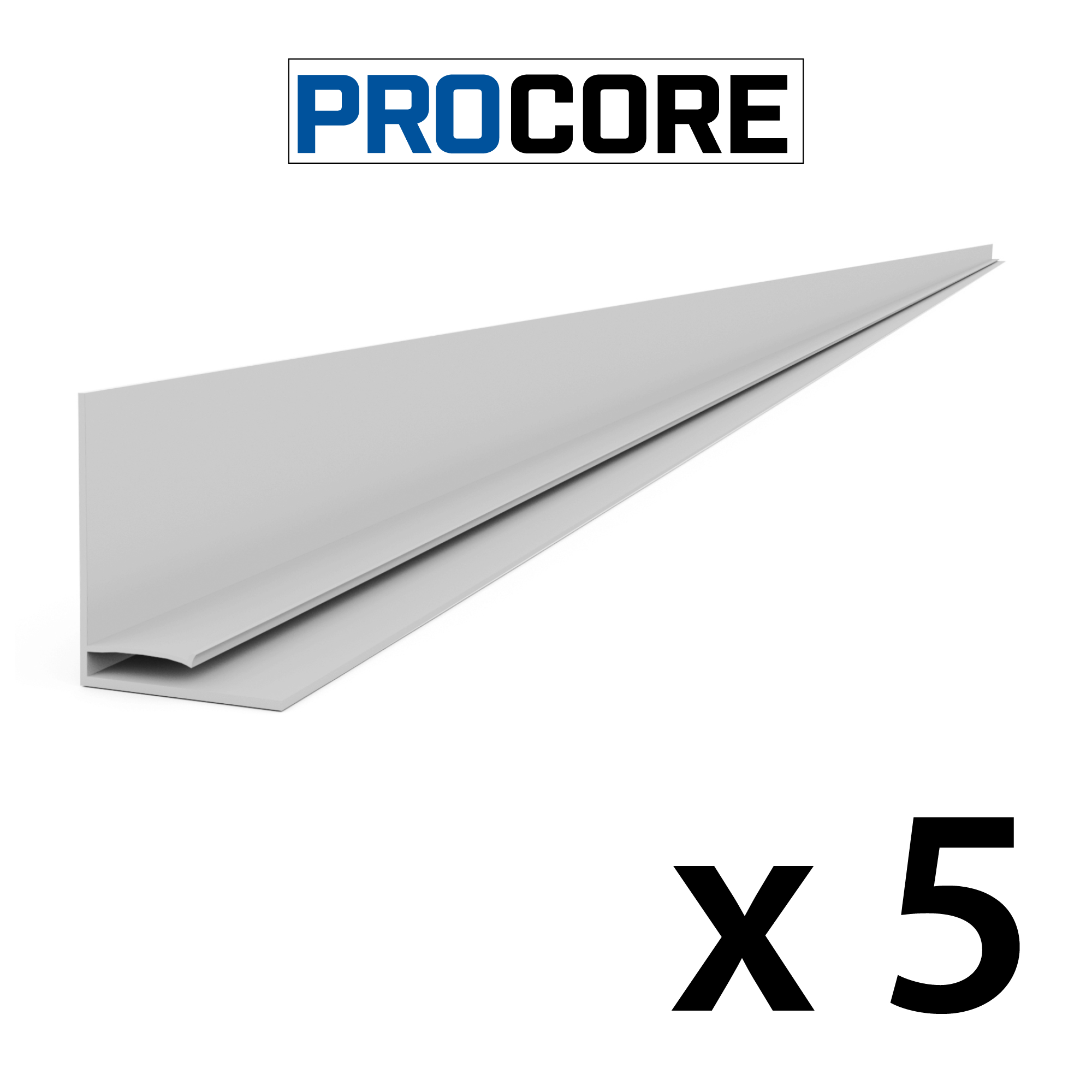 8 ft. PROCORE PVC Top Trim Pack - Durable and Flexible for Home Improvement, DIY Projects, and Construction Use