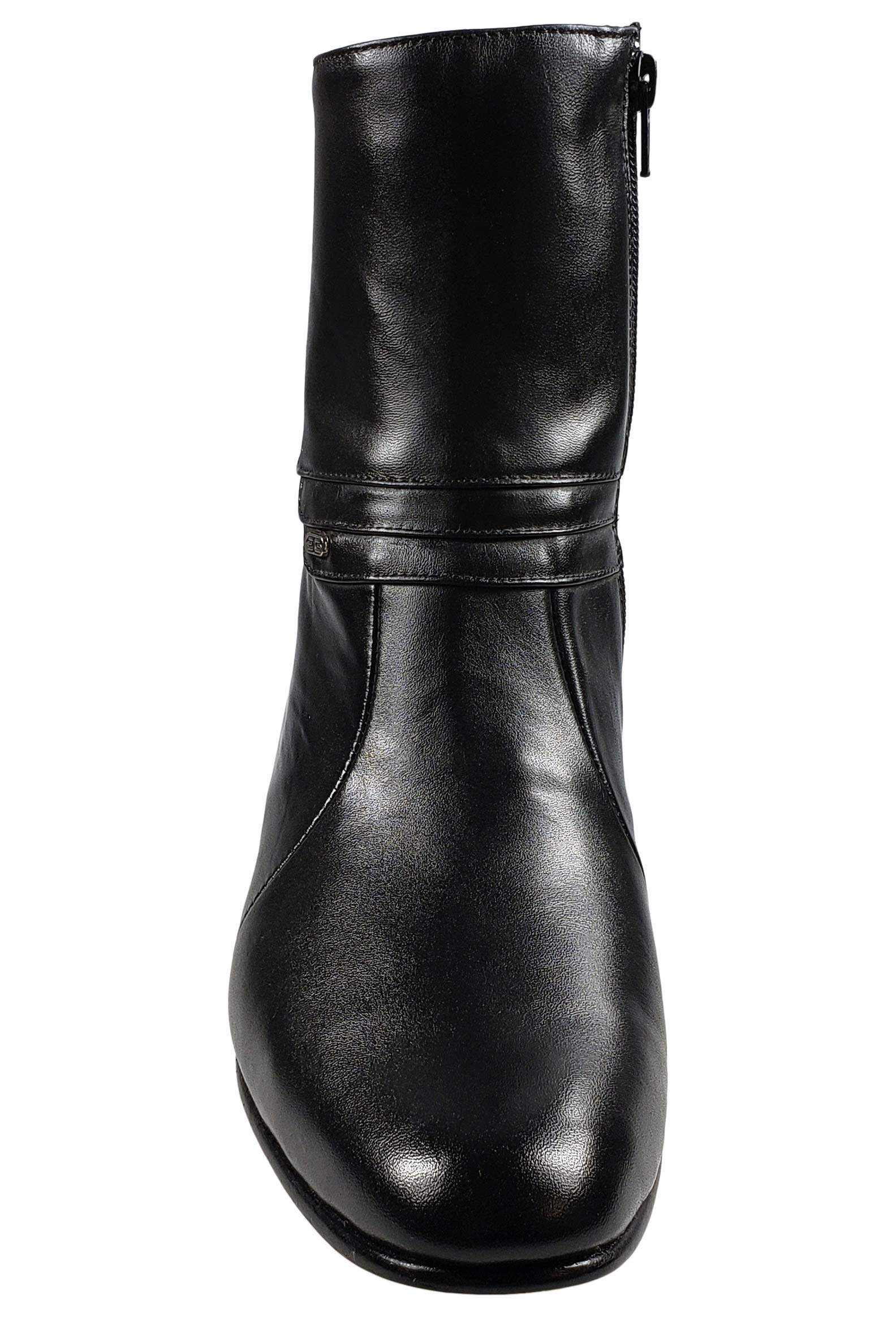 Men's Genuine Leather Dress Ankle Boots - Black Formal Shoes for Business, Office & Special Occasions