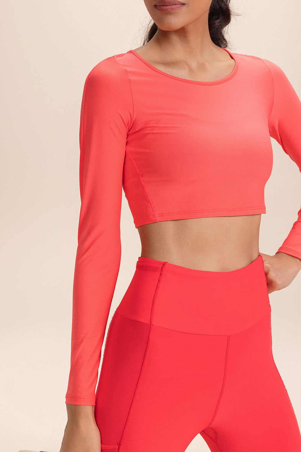 Harmony Crop Long Sleeve Tops for Women - Soft Stretchy Yoga Shirts, Workout Tees & Casual Wear - Perfect for Yoga, Gym, Running & Everyday Outfits