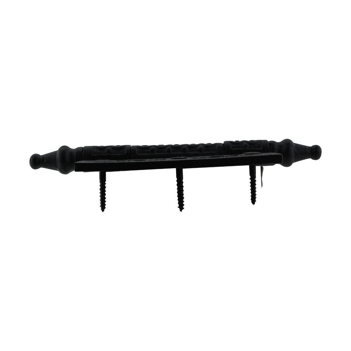 Black Wrought Iron Victorian Steeple Tip Cabinet Hinges - 5-3/4 Inch Rust Resistant Flush Mount Hinges with Hardware for Cabinet Doors | Perfect for Kitchen Cabinets, Bathroom Vanities & Furniture Restoration Projects