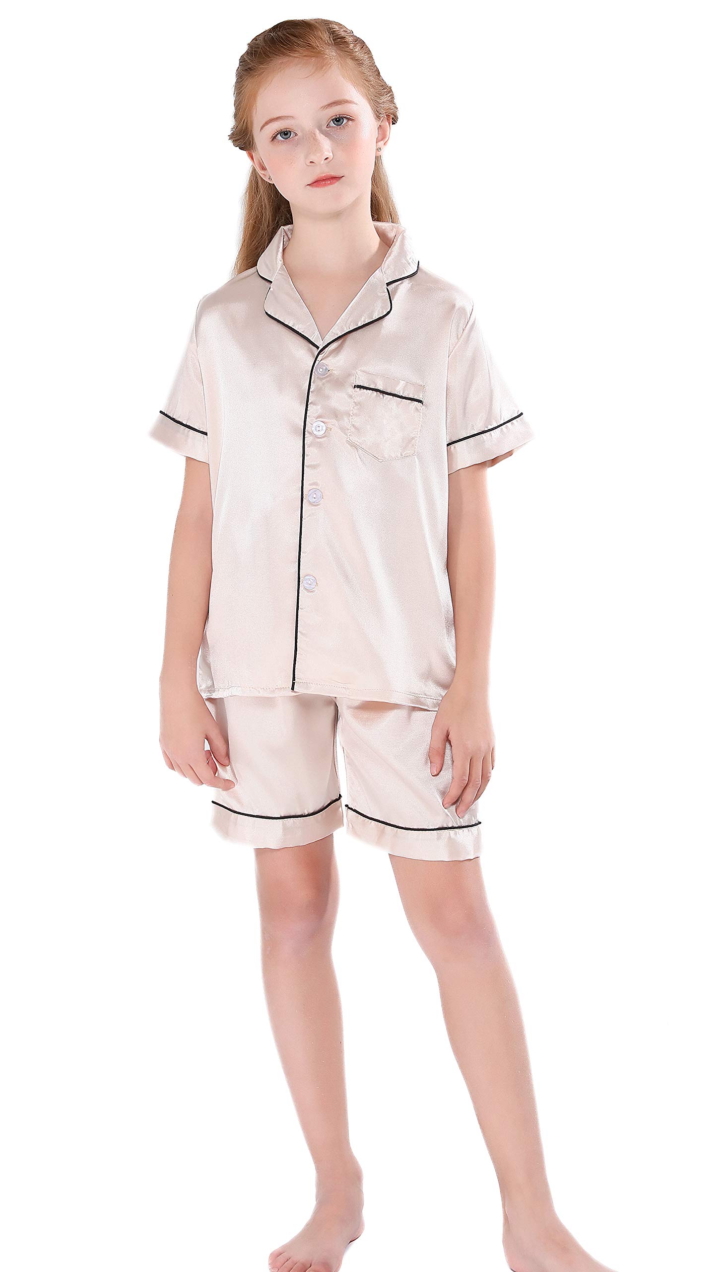 Kids' Pajama Set - Soft Cotton Short Sleeve Sleepwear for Boys & Girls | Perfect for Bedtime, Lounging & Sleepovers