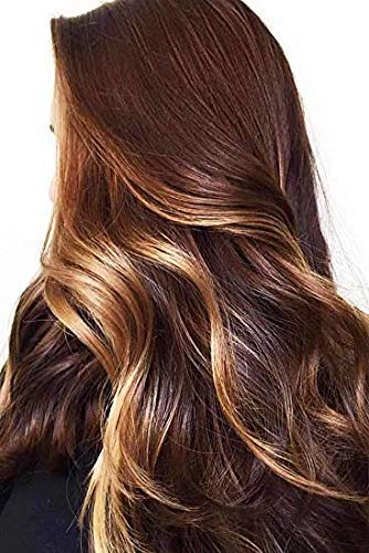 Verbier 2-Piece Brown Hair Extension Streak Set - Clip-In Hair Highlights for Women & Girls | Perfect for Parties, Cosplay & Everyday Styling