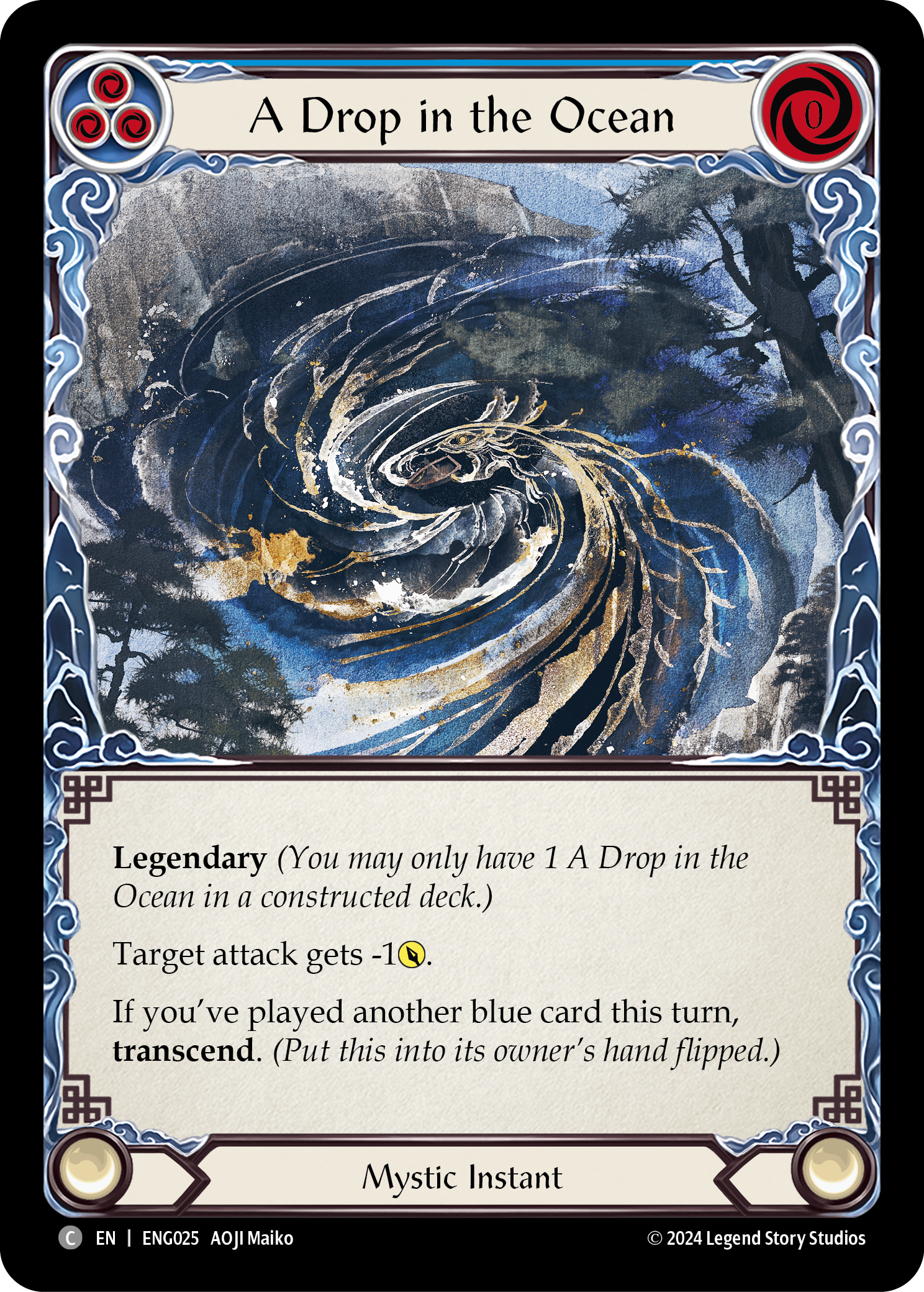 Mistveil Enigma Blitz Deck - Part of Drop in the Ocean [ENG025] | Premium Trading Card Game Deck for Fast-Paced Matches & Competitive Play