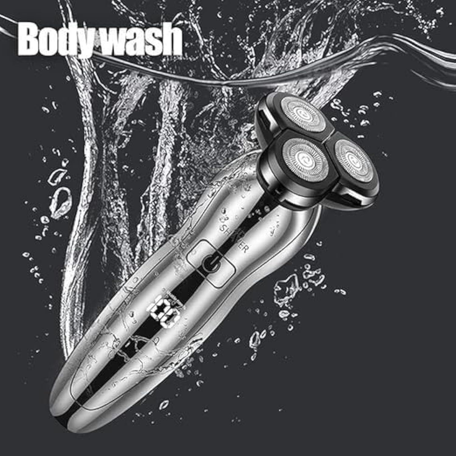 4-in-1 Rechargeable Electric Razor for Men - Waterproof Wet/Dry Shaver with Beard & Mustache Trimmer, USB Charging & Precision Blades | Perfect for Travel, Gym & Daily Grooming Routine