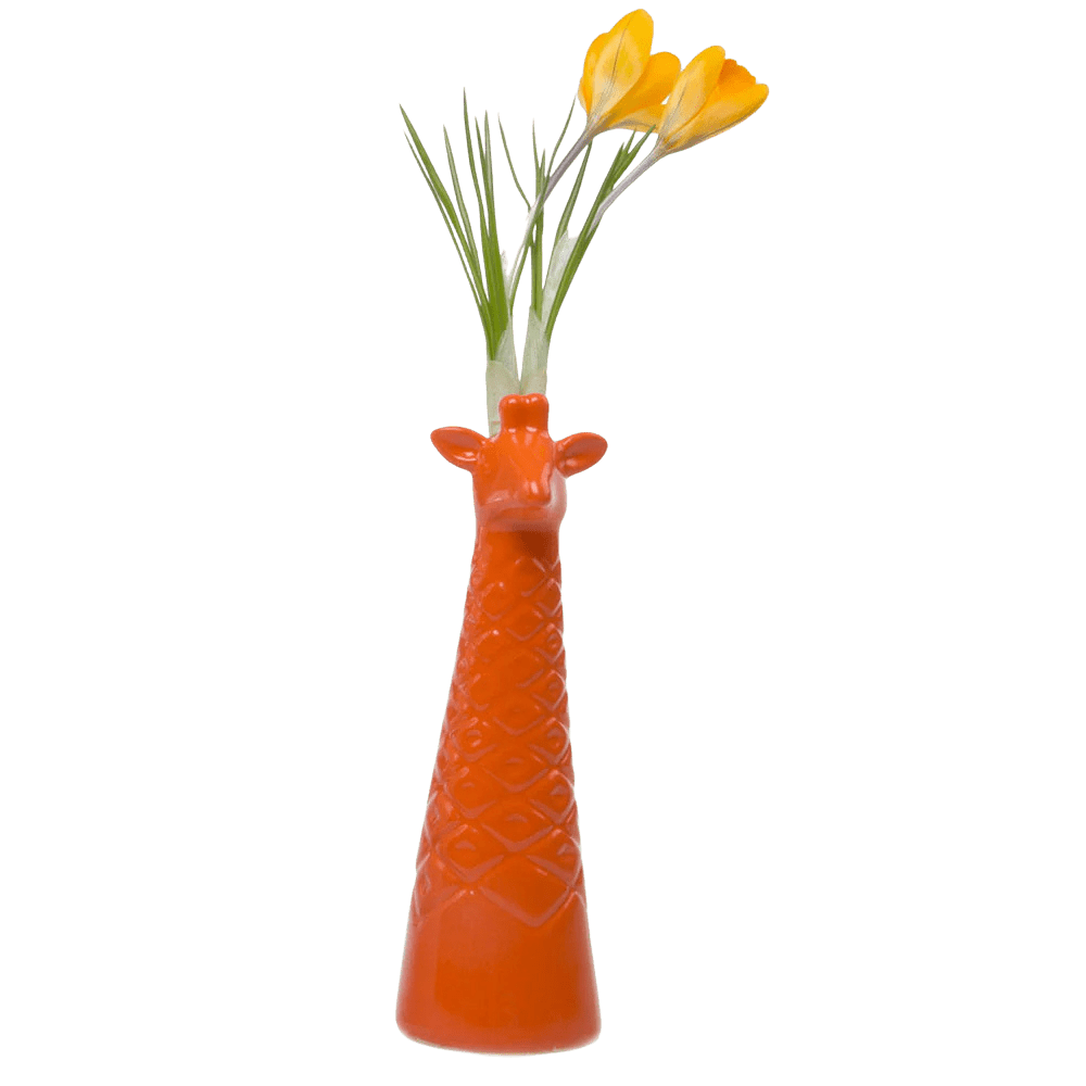 Elegant Giraffe Ceramic Flower Vase - Handcrafted Home Decor for Living Room, Office & Wedding Centerpieces - Perfect Gift for Housewarming & Birthday