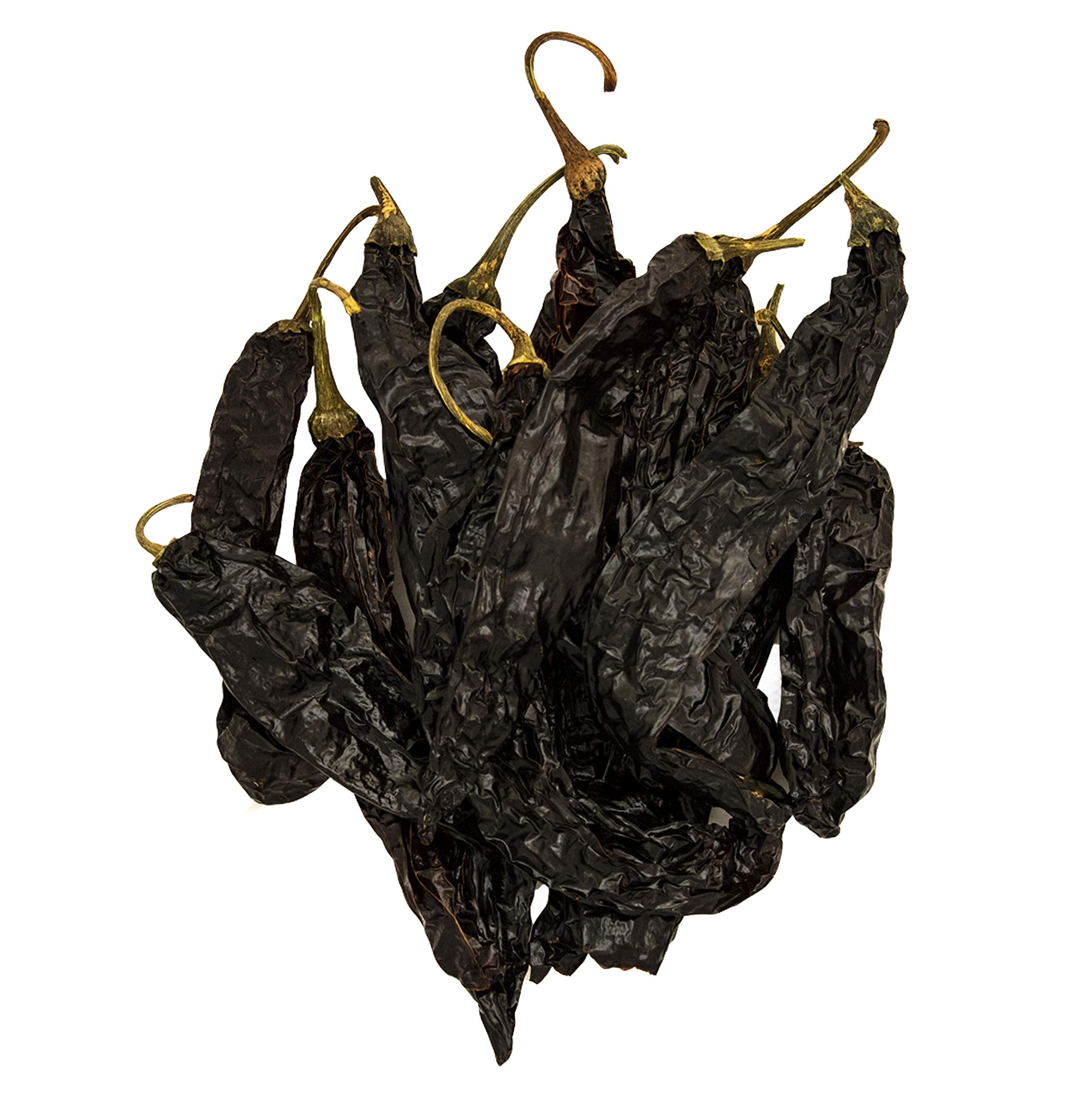4oz Pasilla Negro Chilaca Dried Whole Chile Peppers | Authentic Mexican Chili Pods for Cooking | Spicy Black Bell Pepper Alternative | Perfect for Mole Sauce, Stews & Mexican Cuisine