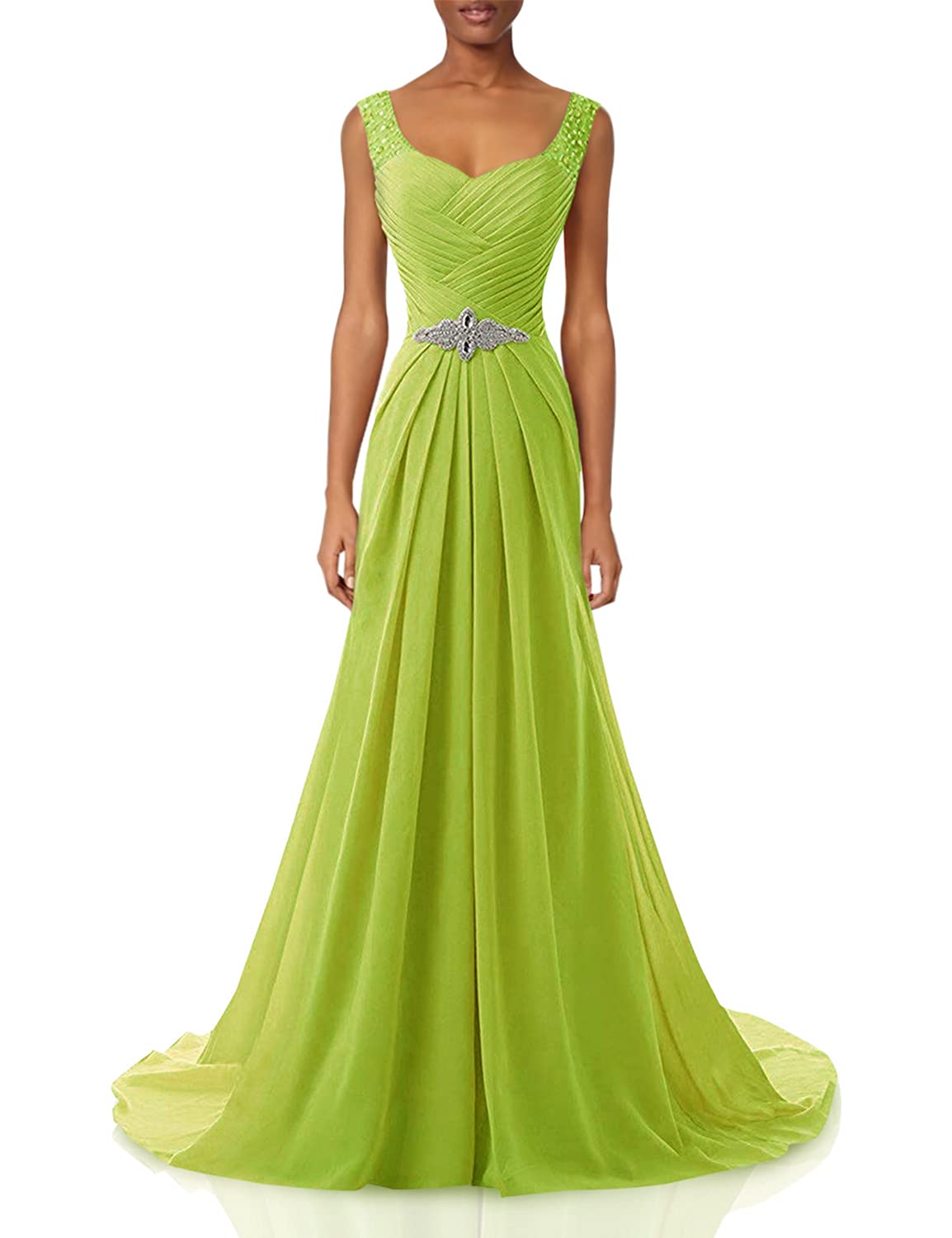 Uther Women's Long Prom Dress - Elegant Chiffon Formal Gown for Wedding Guest, Evening & Beach Events | Perfect for Homecoming, Bridesmaid & Special Occasions