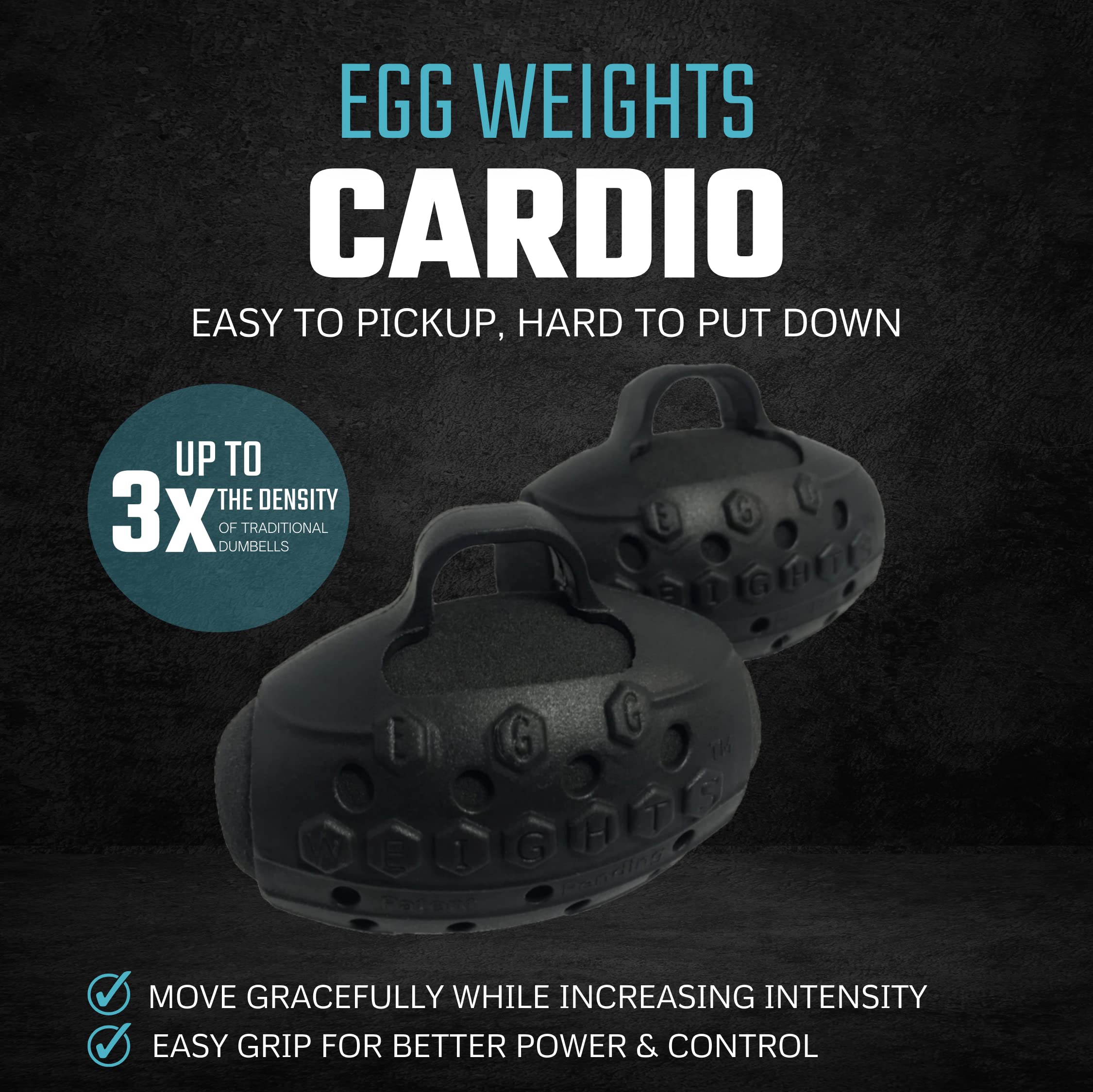 Egg Weights Dumbbell Set for Men & Women – Free Weight Handheld Exercise Equipment for Kickboxing, Shadowboxing, Yoga & Home Workouts – Perfect for Strength Training, Cardio & Fitness Enthusiasts