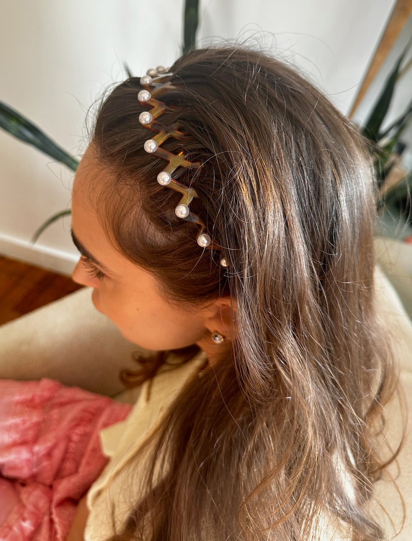 ANSLEM Pearl Headband for Women - Elegant Hair Accessory for Weddings, Parties & Special Occasions