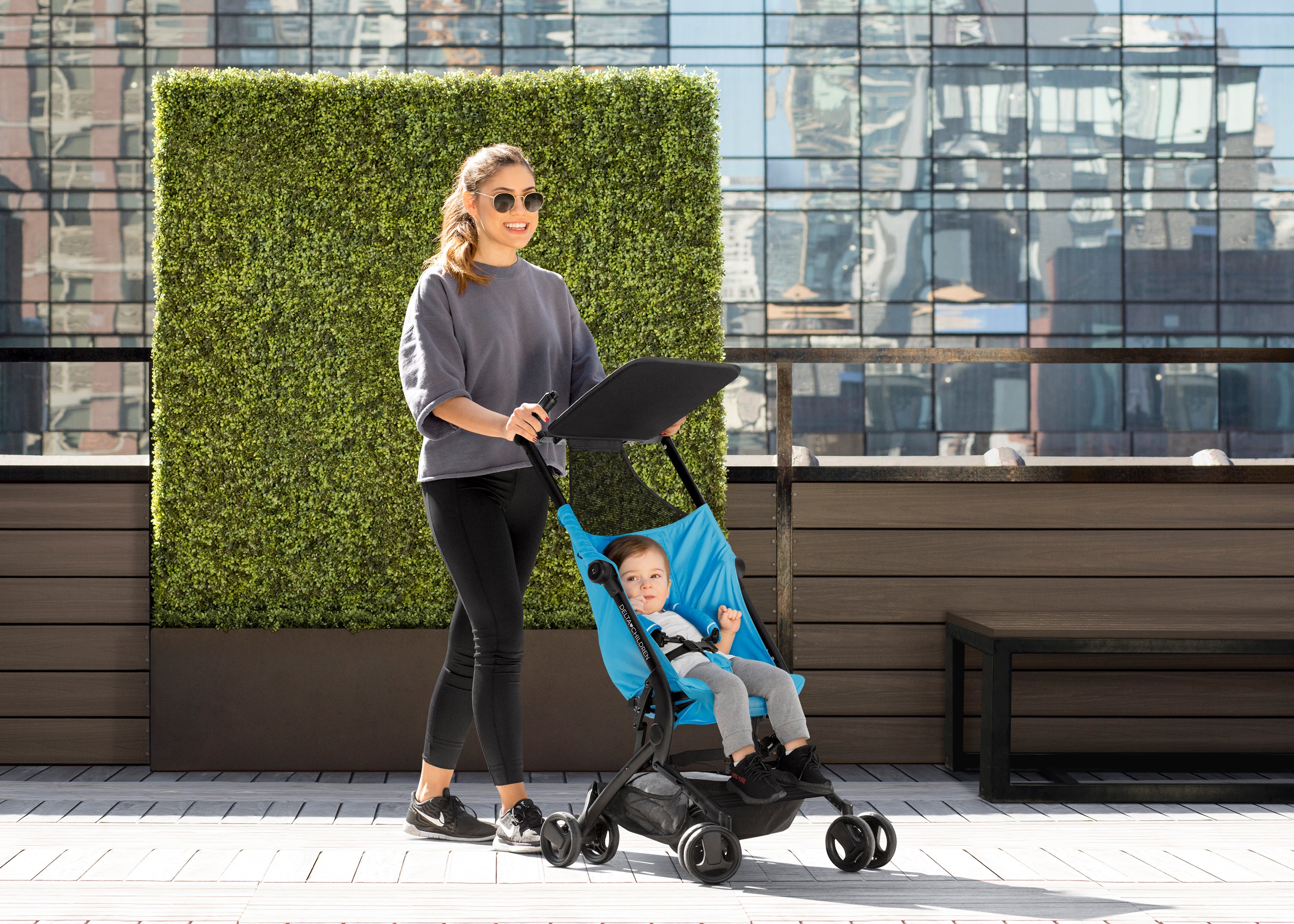 Lightweight Compact Stroller for Toddlers - Easy Fold Travel Stroller with Canopy & Storage Basket - Perfect for Shopping, Travel & Daily Walks