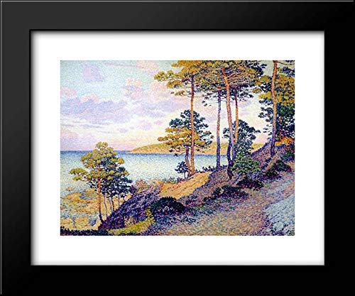 Theo van Rysselberghe St. Tropez 18x15 Framed Art Print - Pointe St. Pierre Seascape Painting, Wall Decor for Living Room, Bedroom & Office