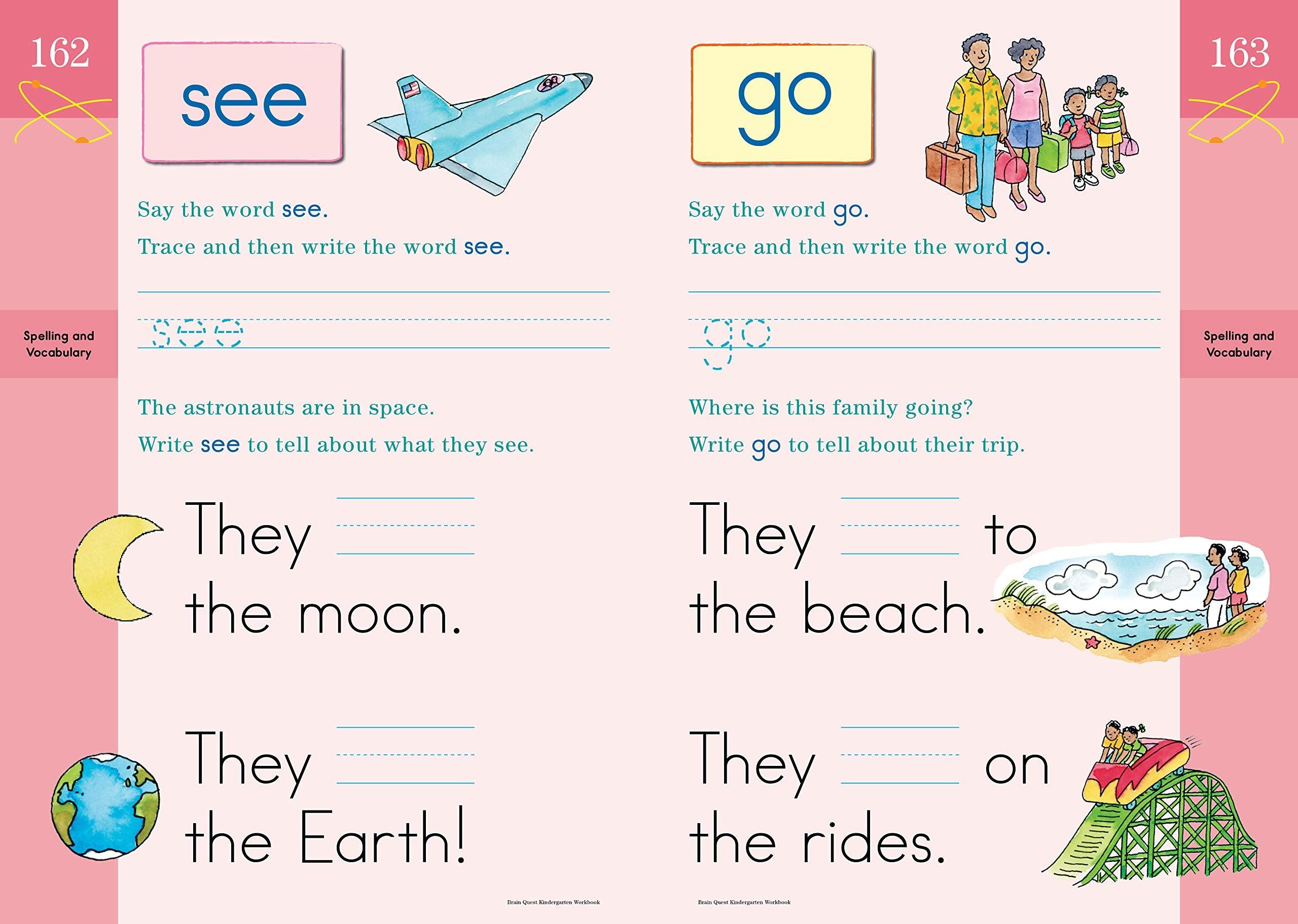 Brain Quest Workbook: Kindergarten - Fun Learning Activities for Kids Ages 5-6 | Perfect for Homeschooling & Classroom Use