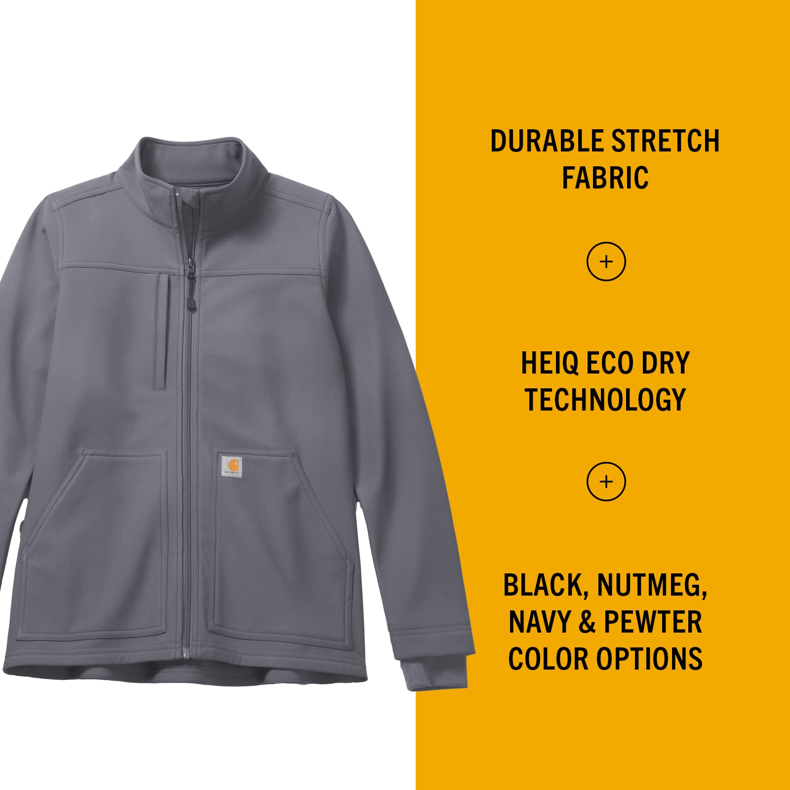 Carhartt Women's Rugged Flex Bonded Fleece Jacket - Warm Winter Workwear for Outdoor Activities, Hiking & Construction | Water-Resistant & Durable
