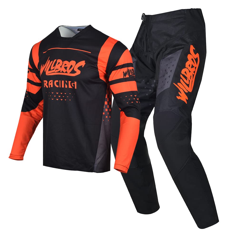 Motocross Jersey & Pants Combo Set for Men & Women - Dirt Bike MX Gear, Offroad Riding & Racing Apparel - Perfect for Motocross, Enduro & Trail Riding