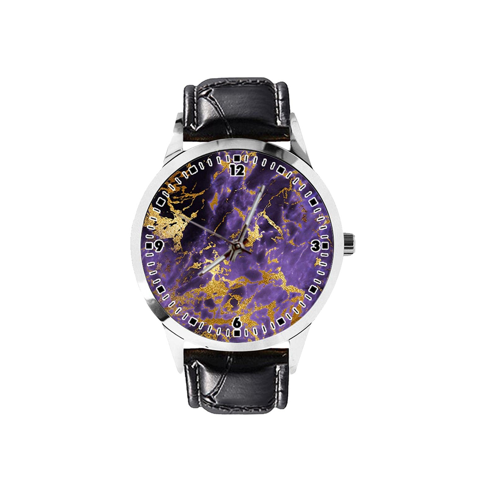 Stylish Minimalist Waterproof Analog Quartz Wrist Watch for Women & Men - Unisex Leather Band Dress Watch - Perfect for Office, Formal Events & Everyday Wear
