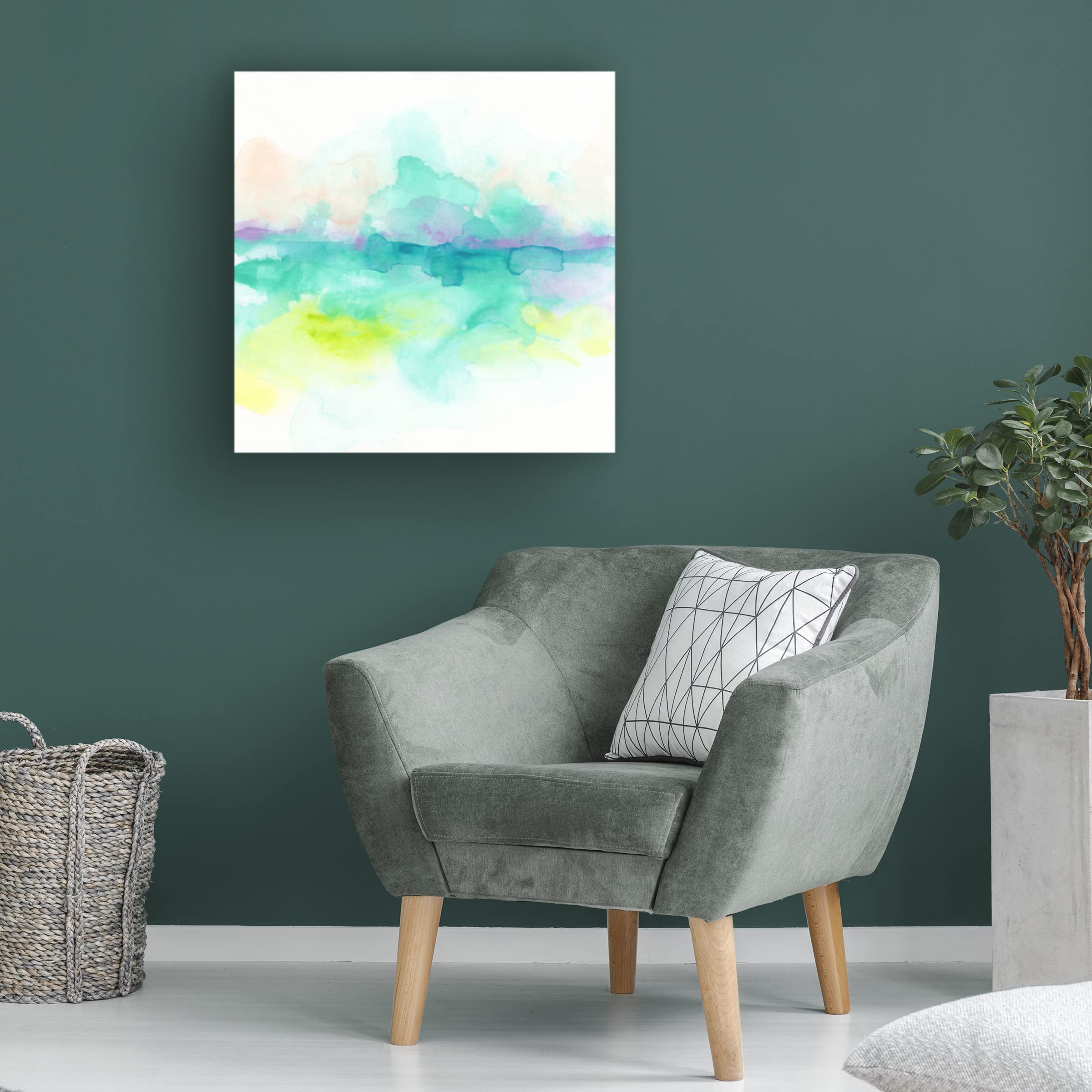 Trademark Fine Art 'Ocean Aurora I' Canvas Wall Art by June Erica Vess - Stunning Coastal Home Decor for Living Room, Bedroom & Office