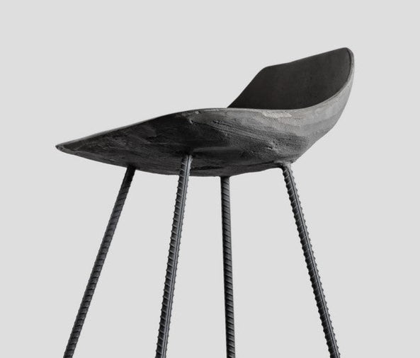 Hauteville 670 Counter Stool by Lyon Beton - Modern Bar Stool with Metal Frame & Comfortable Seat - Perfect for Kitchen Island, Breakfast Bar & Home Decor