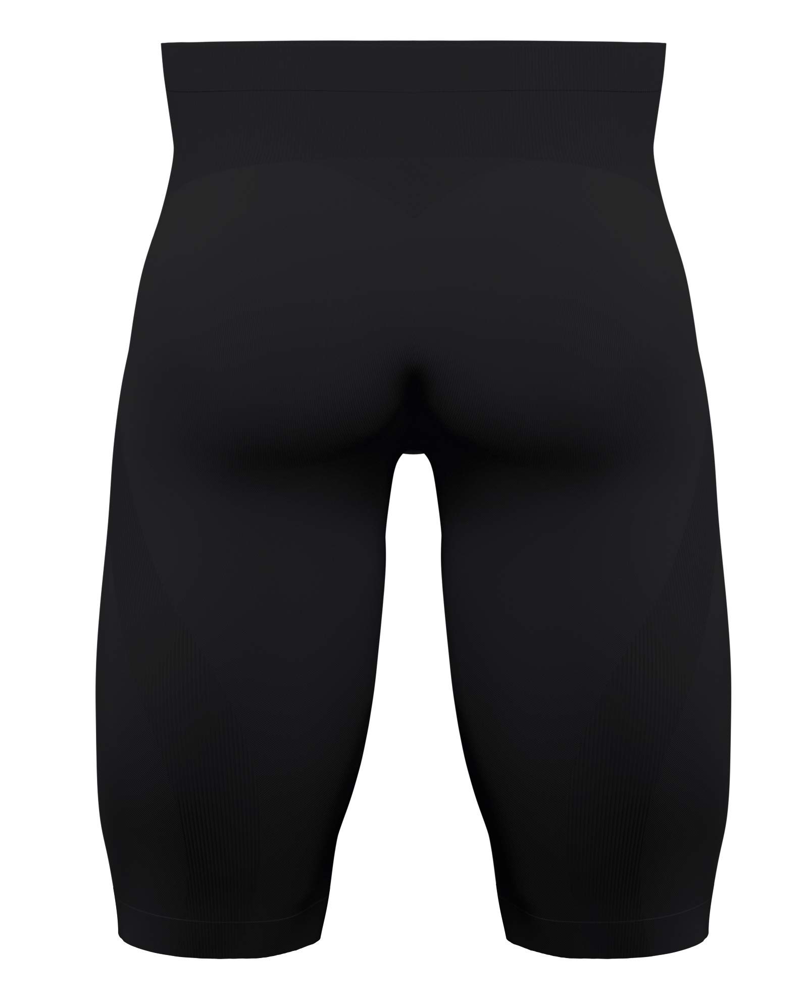 Knap'man Zoned Compression Shorts for Men - 45% Spandex US Pro Edition (Black) | Workout, Running & Gym Training