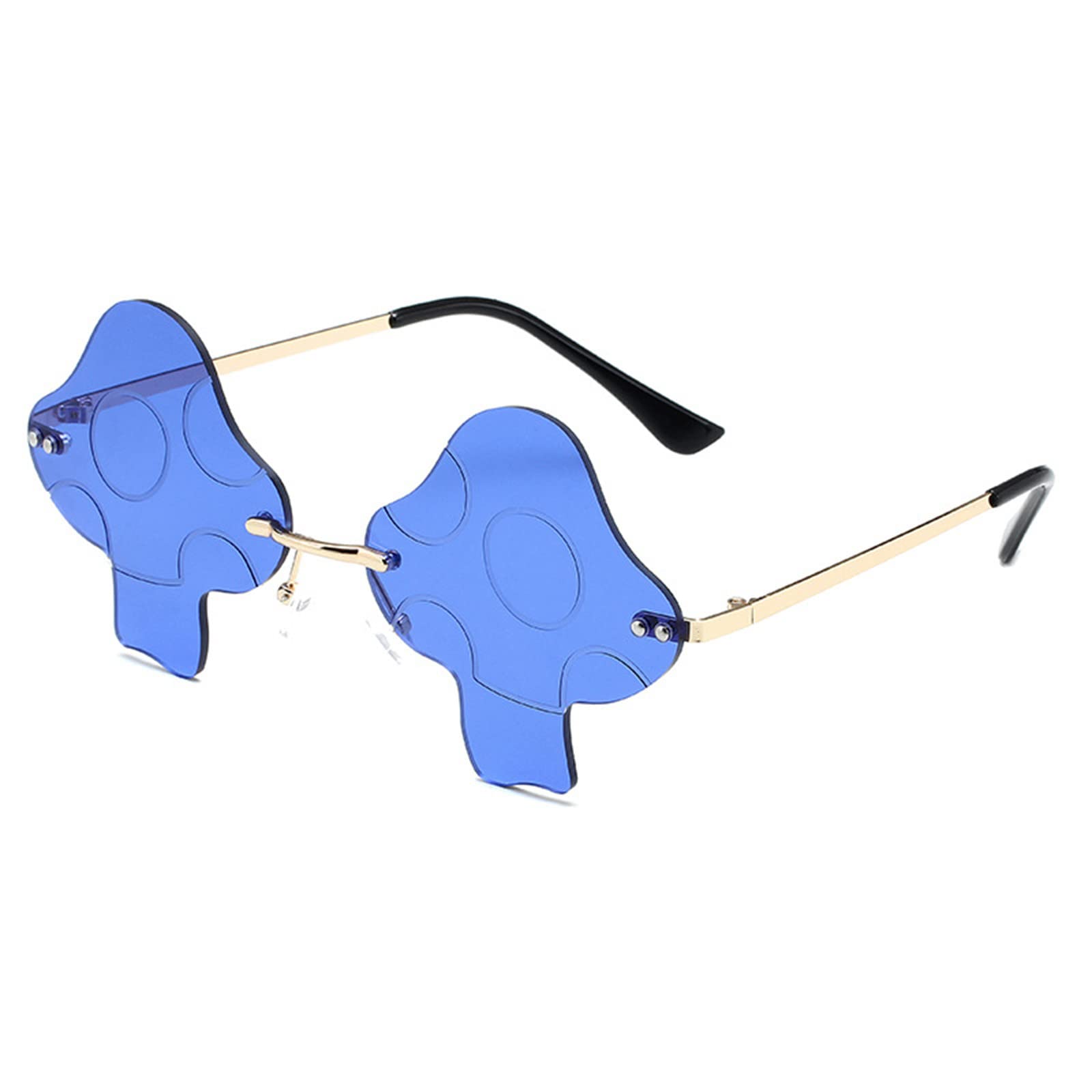 Vintage Mushroom Shape Sunglasses - Retro Tinted Unisex Eyewear for Men & Women - Perfect for Outdoor Activities, Beach, and Fashion Accessories
