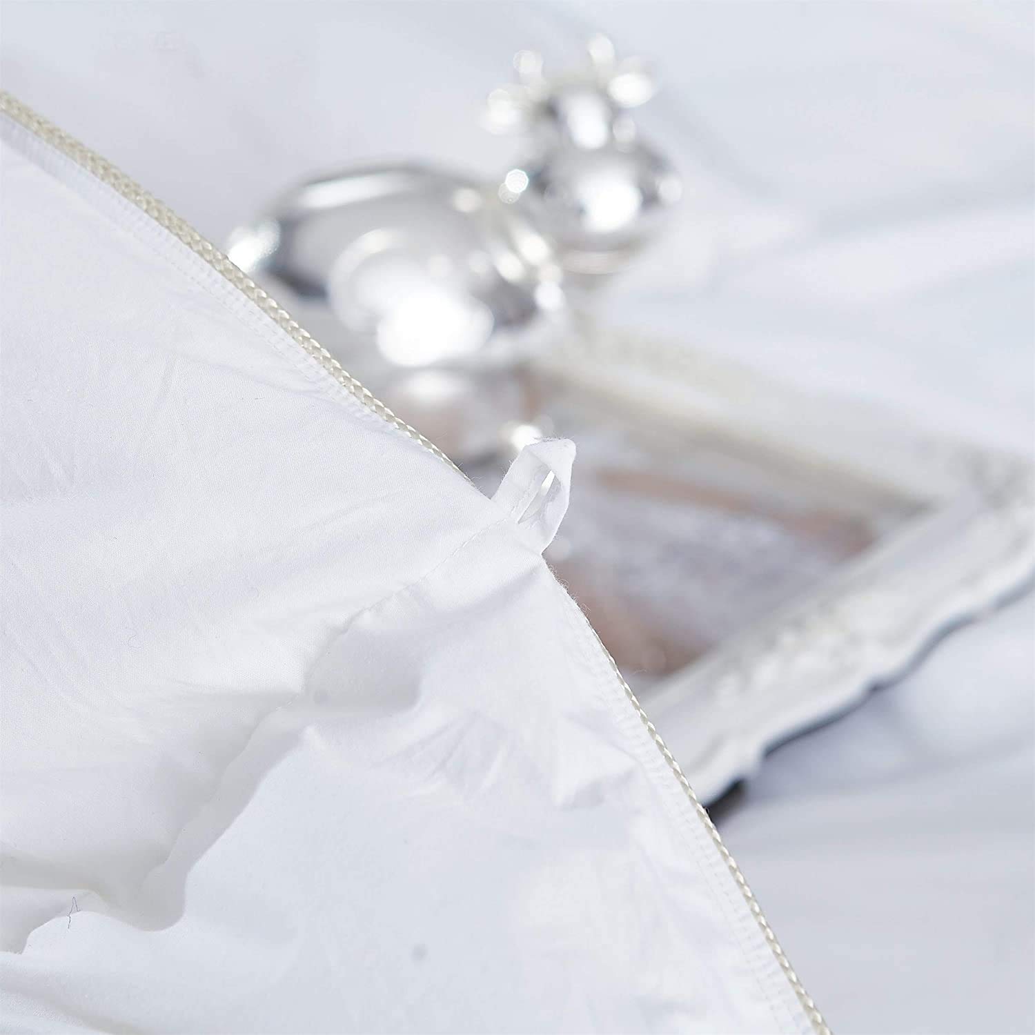 Premium All-Season Twin Size Luxury Siberian Goose Down Comforter - 100% Egyptian Cotton Cover - Hypoallergenic Feather Duvet Insert (Twin, White) - Perfect for Bedrooms, Guest Rooms & Dormitories