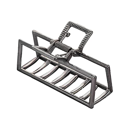 1PC Multi-Color Metal Hair Claw Clips - French Butterfly Jaw Barrettes for Women & Girls | Stylish Rectangular Hair Accessories for Everyday, Work & Special Occasions
