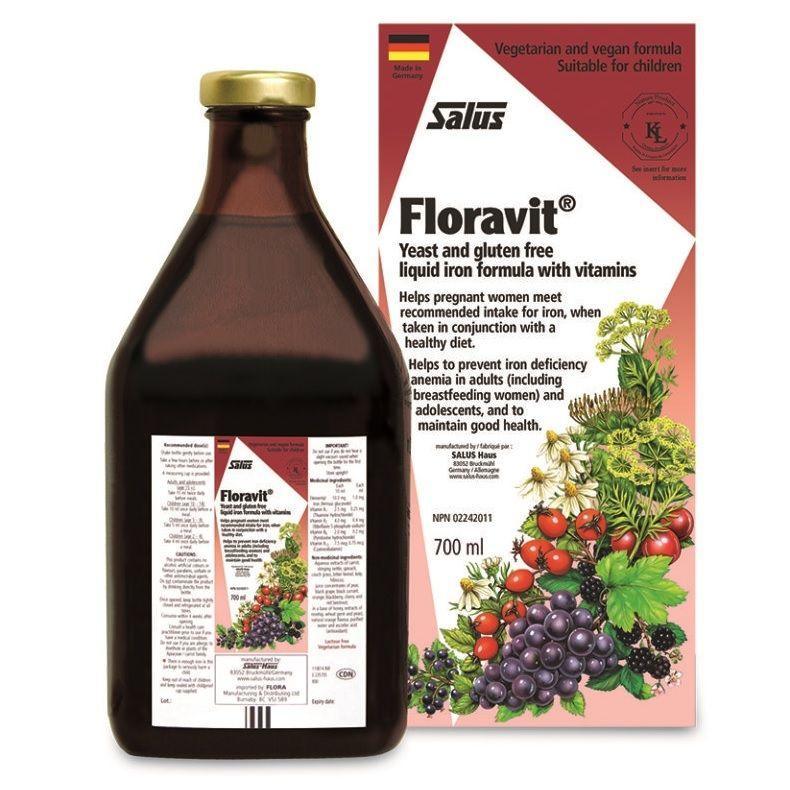 Salus Floravit 700ml Liquid Iron Supplement - Premium Herbal Iron Tonic for Energy & Vitality | Supports Healthy Blood & Immune System | Ideal for Active Lifestyles, Pregnancy & Vegetarian Diets