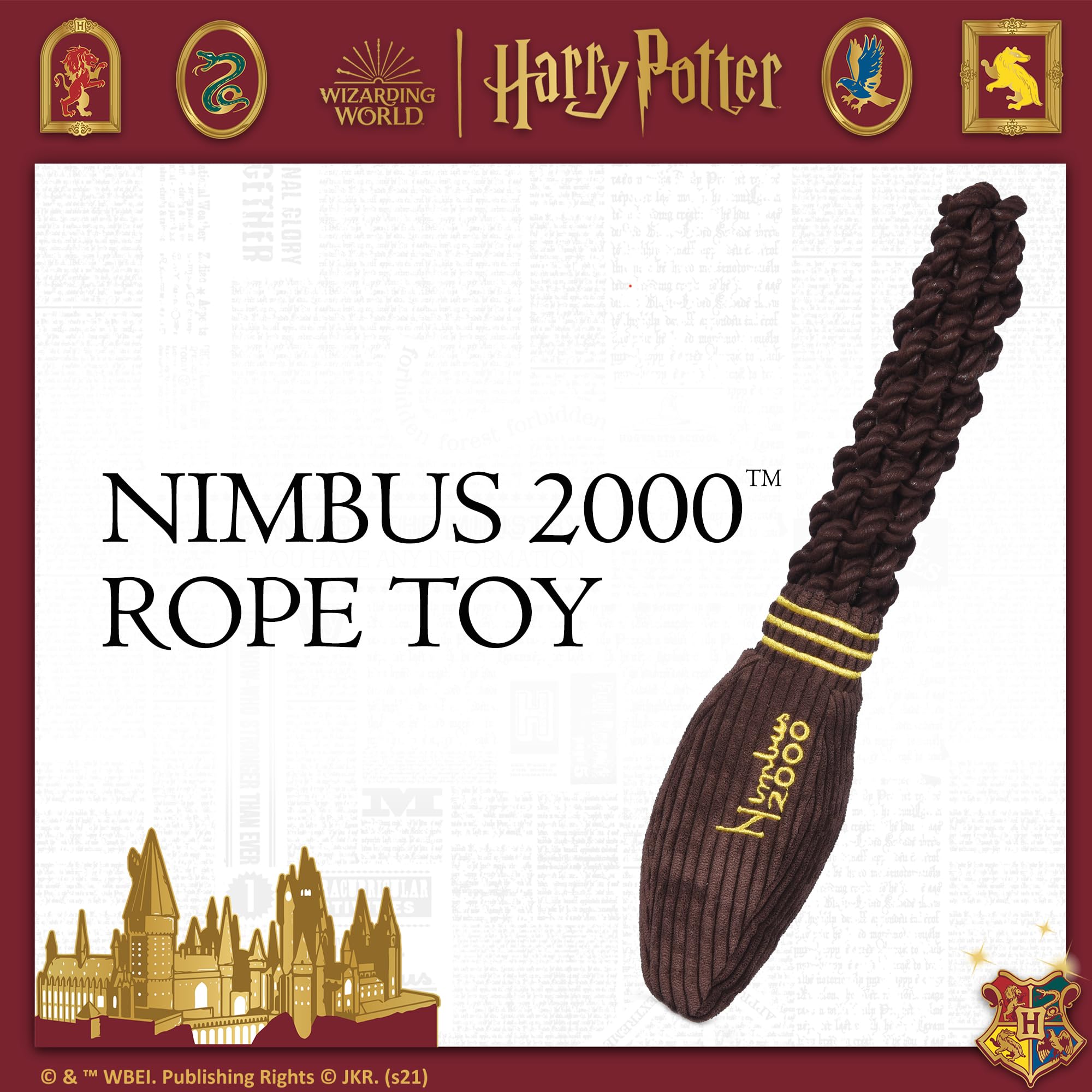 Harry Potter Nimbus 2000 Dog Toy - 14
