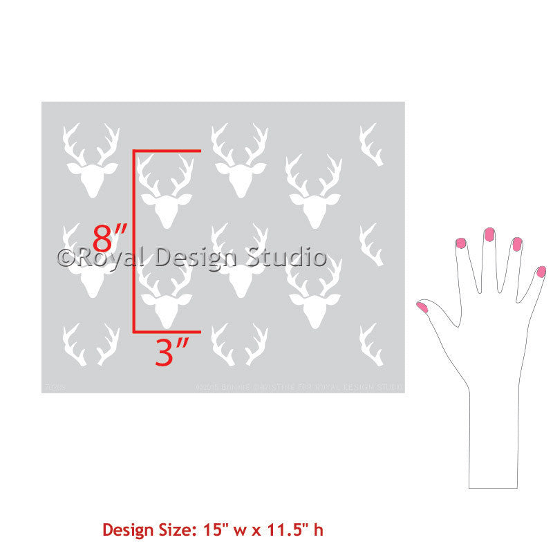 Buck Forest Bonnie Christine Furniture Stencil - Reusable DIY Wood Stencils for Cabinets, Tables & Home Decor | Perfect for Farmhouse, Rustic & Vintage Furniture Projects
