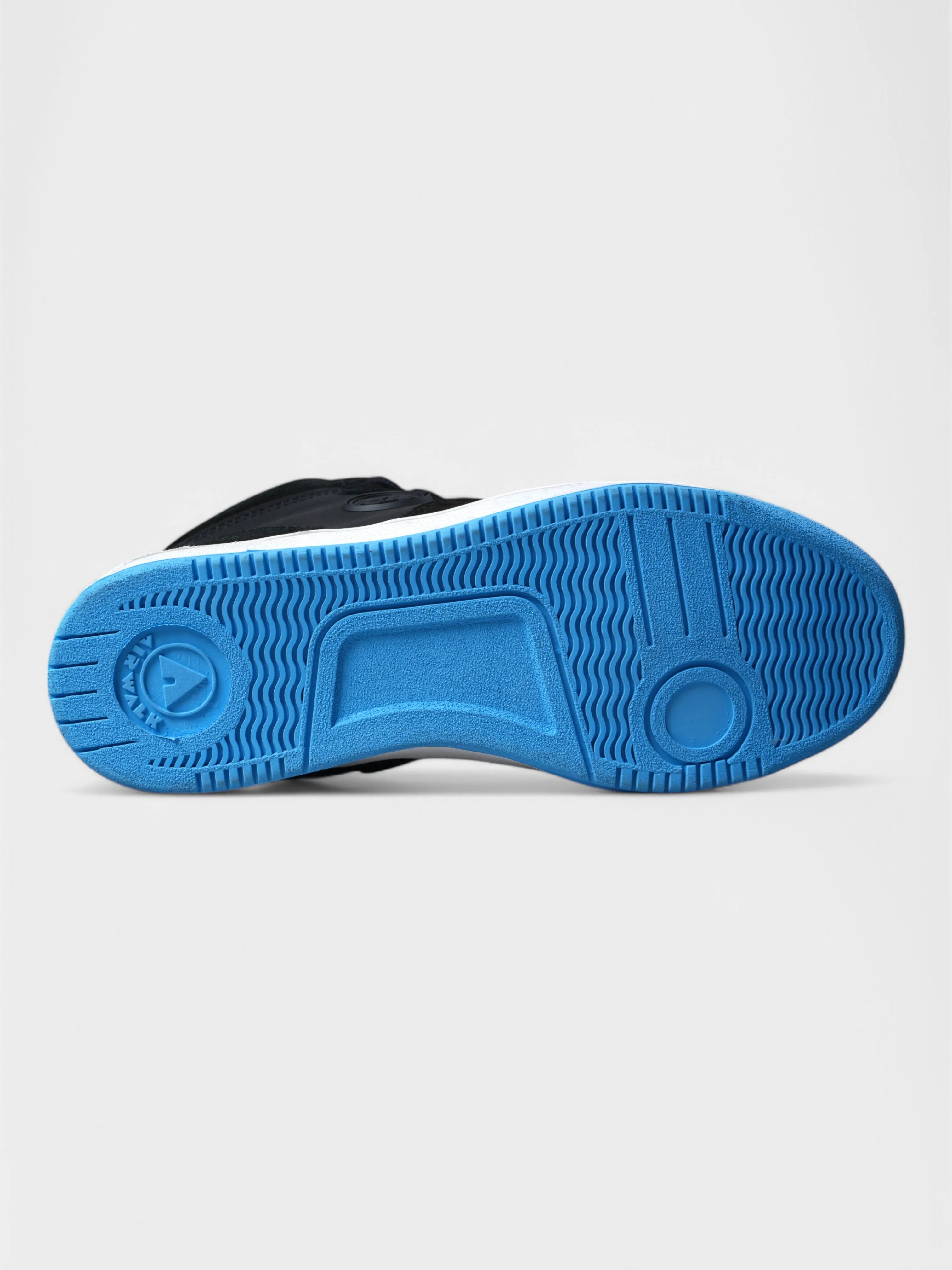 Airwalk Enigma Black & Sky Blue Sneakers - Comfortable Casual Shoes for Men & Women - Perfect for Running, Walking & Everyday Wear