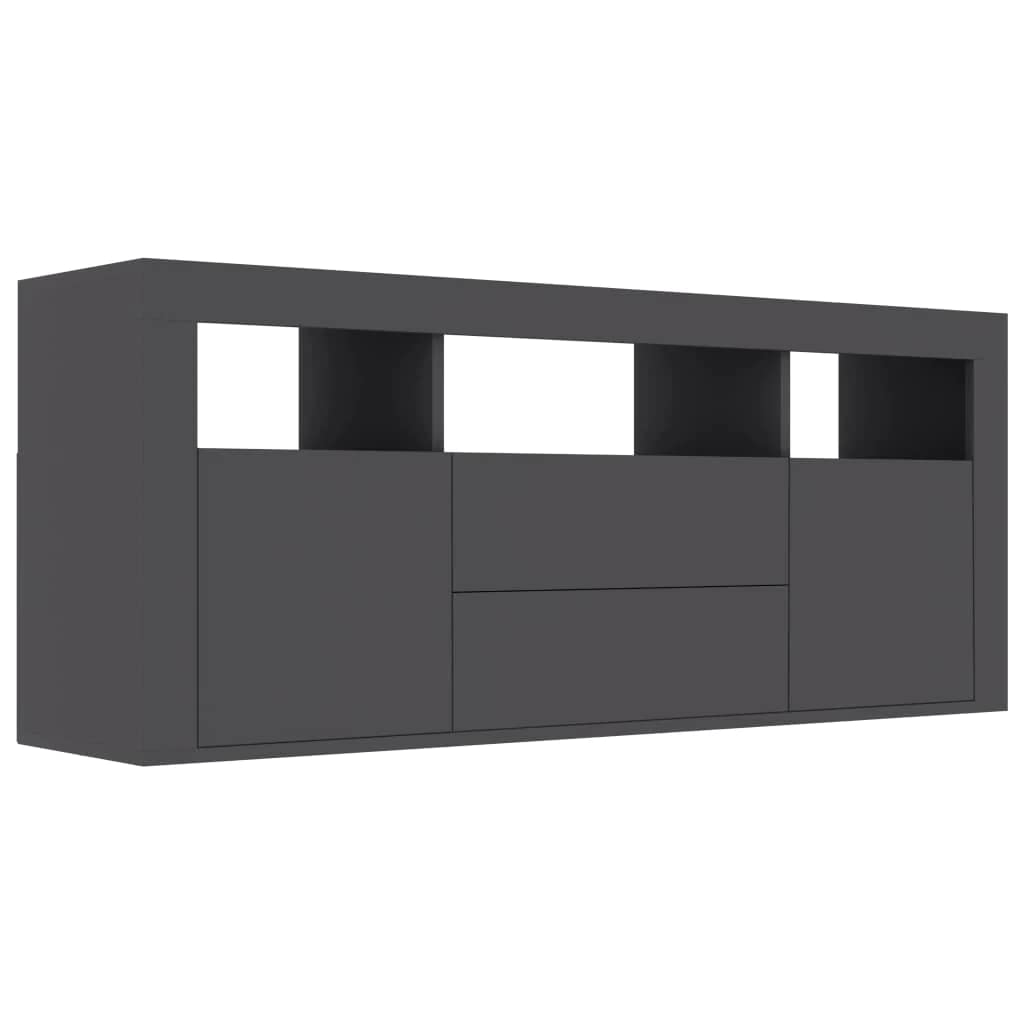 vidaXL TV Stand Entertainment Center - Sturdy Chipboard Construction, Multiple Color Options for Living Room, Bedroom & Home Theater Setup