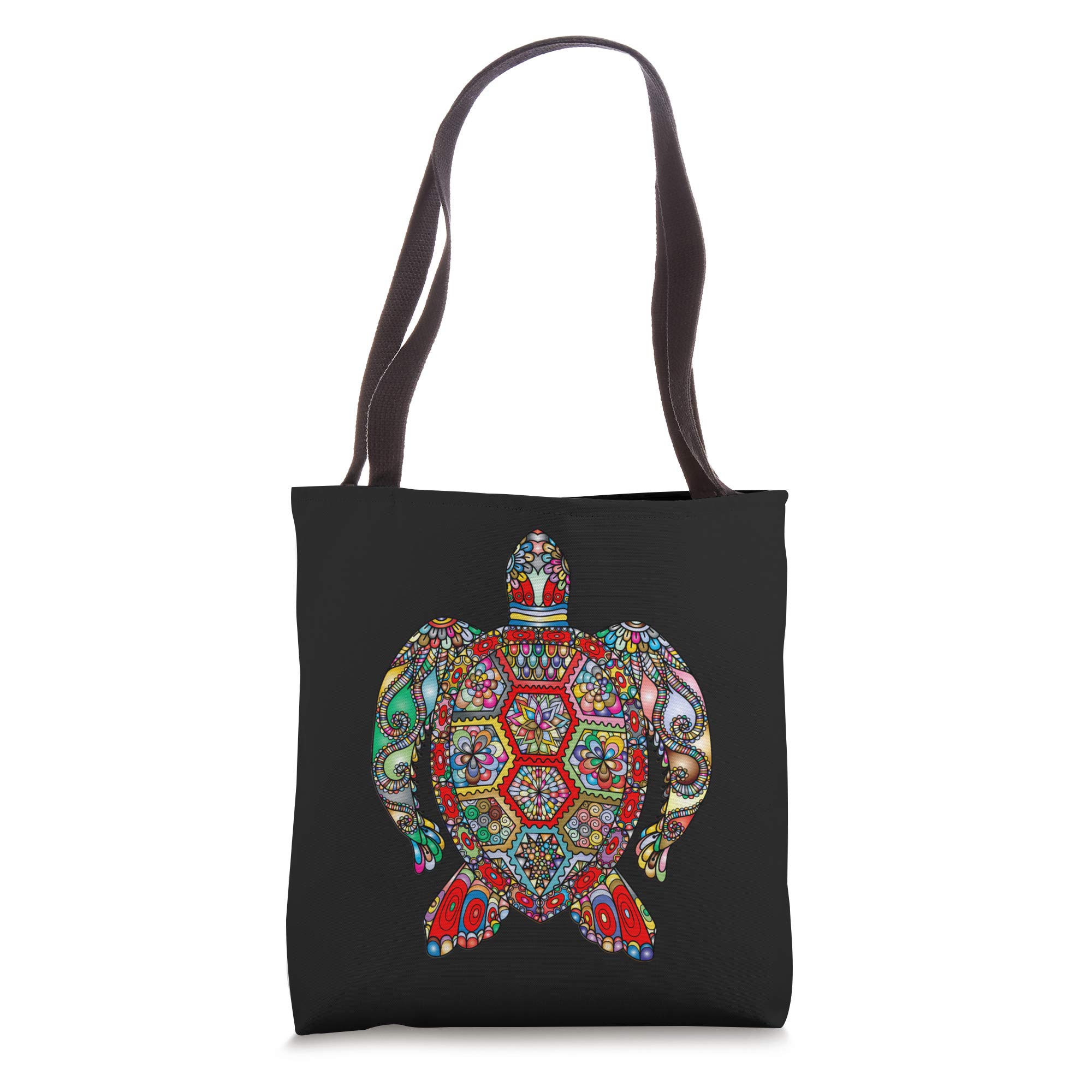 Turtle Nirvana Tote Bag - Stylish Eco-Friendly Canvas Shopping Bag for Women & Men - Perfect for Beach, Grocery Shopping & Everyday Use