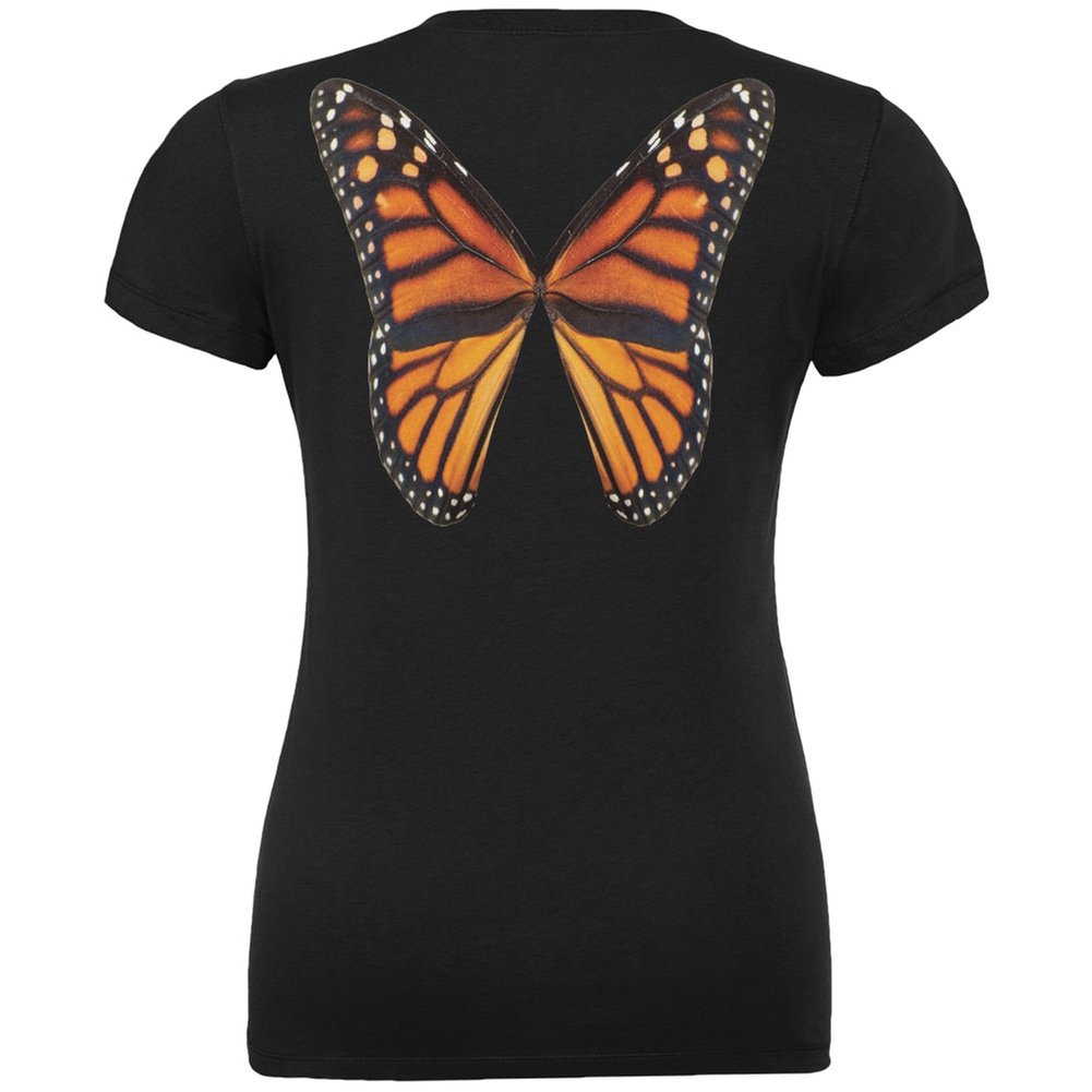 Old Glory Monarch Butterfly Wings Black Maternity T-Shirt - Soft Comfortable Pregnancy Tee for Baby Showers, Maternity Photos & Gender Reveals