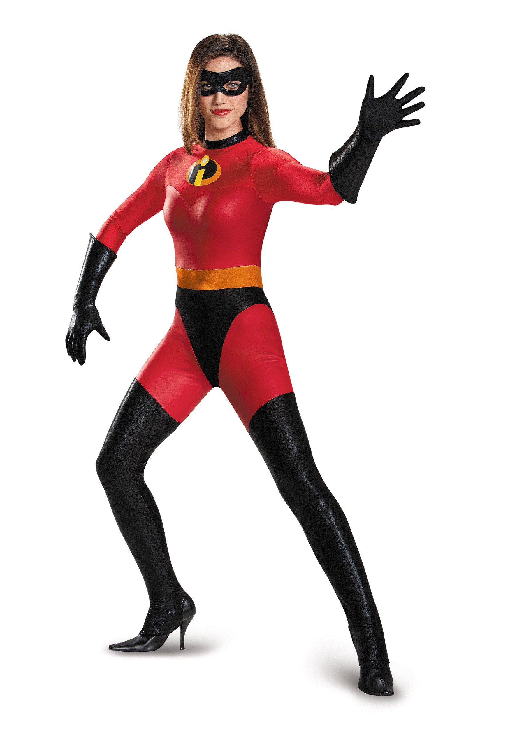 Mrs. Incredible Women's Superhero Bodysuit Costume - Perfect for Halloween, Cosplay & Comic Con Parties