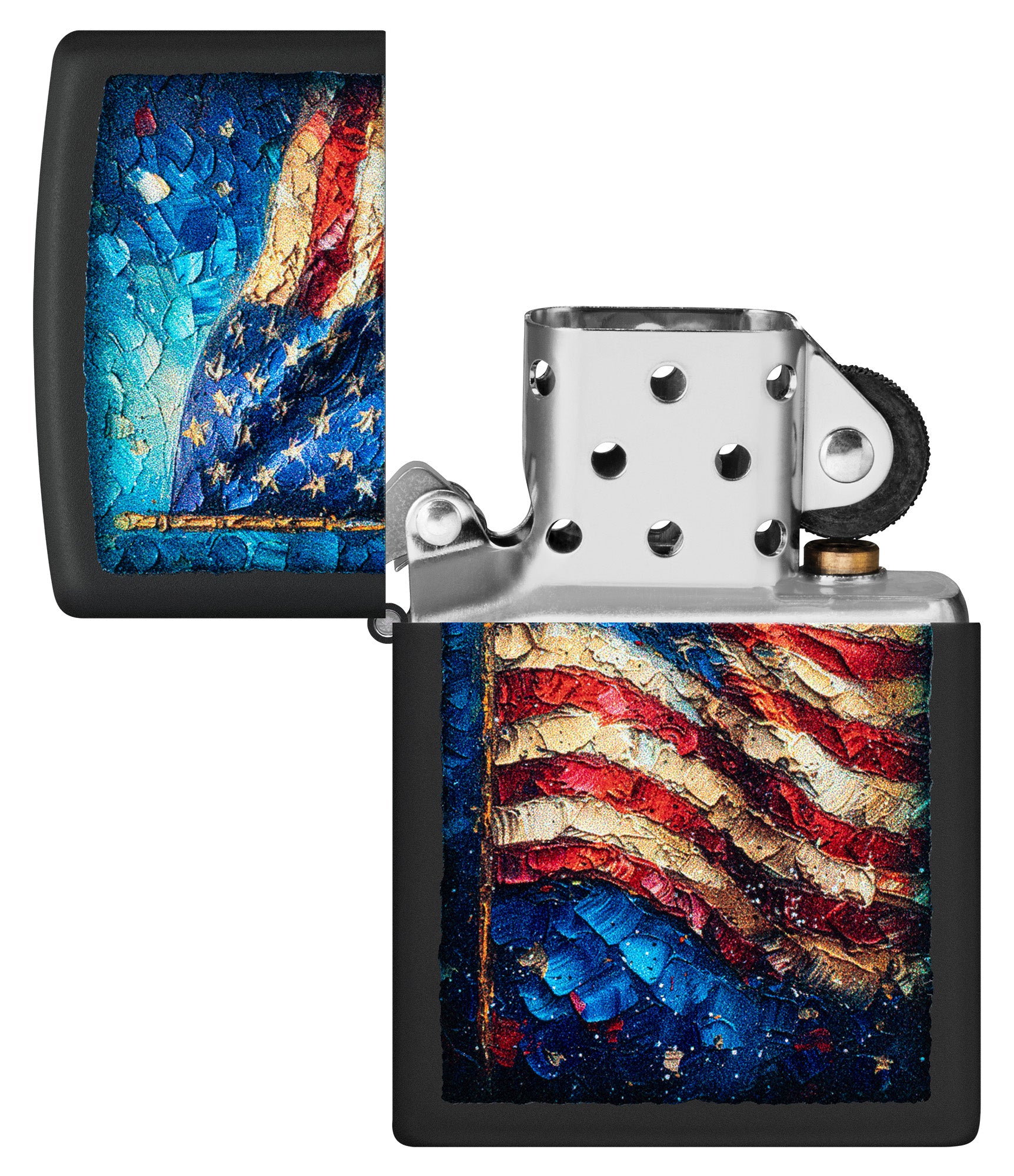 American Flag Design - Patriotic Painted Canvas Art for Home & Office Decor | Perfect for Living Room, Bedroom, and Wall Decoration