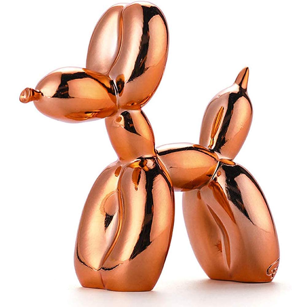 Modern Resin Balloon Dog Sculpture - 10 Color Choices, 42x47x16cm (17x19x6in) - Unique Home & Office Decor, Creative Gift Idea for Dog Lovers - Perfect for Desktop Display, Shelf Decoration, and Party Centerpieces
