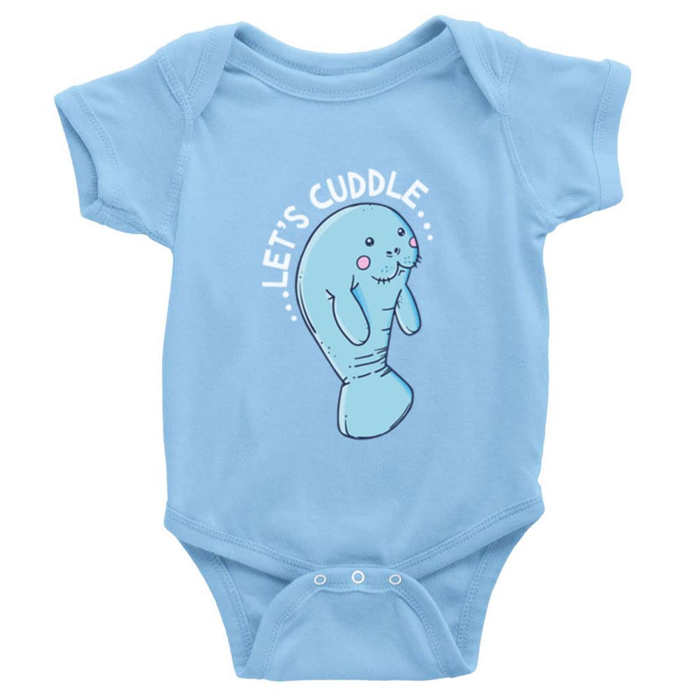 Funny Manatee Baby Crawl Clothes - Long Sleeve Unisex Infant Romper Bodysuit for Playtime & Photo Shoots