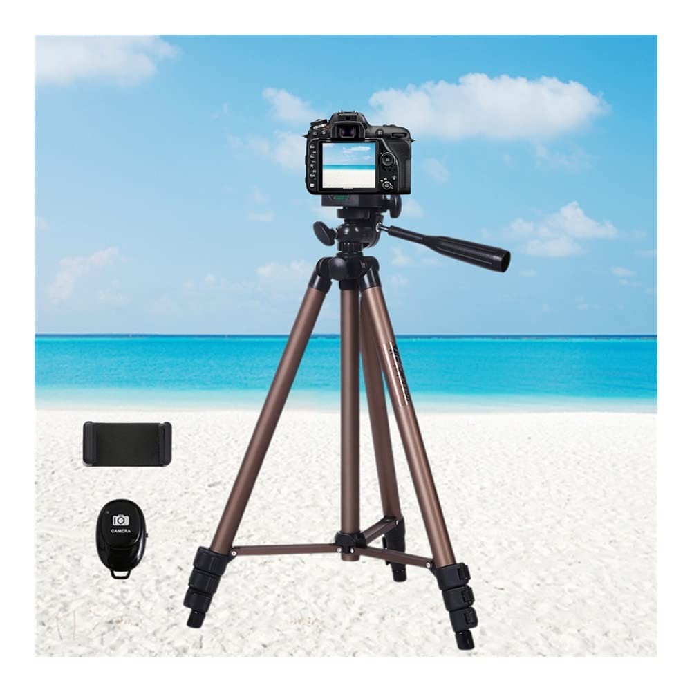 Professional Aluminum Mini Camera Tripod with Bluetooth Remote - Lightweight Portable Phone Tripod Stand for Smartphones, DSLR & Live Streaming (Ideal for Vlogging, Travel & Photography)
