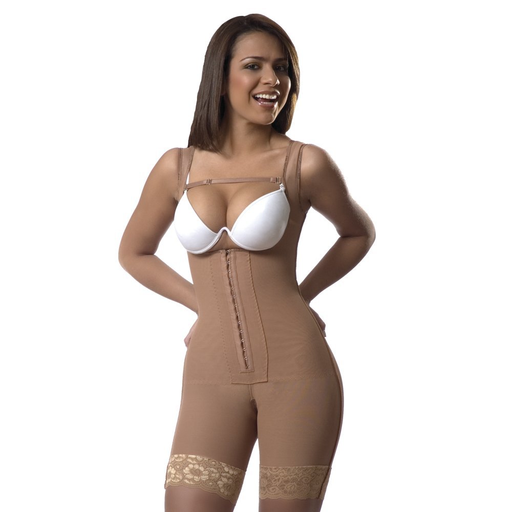 Lipo Express Women's Classic Half Leg Derriere Shapewear - Tummy Control & Butt Lifting Underwear for Slimming, Comfortable Waist Trainer - Perfect for Dresses, Jeans & Special Occasions