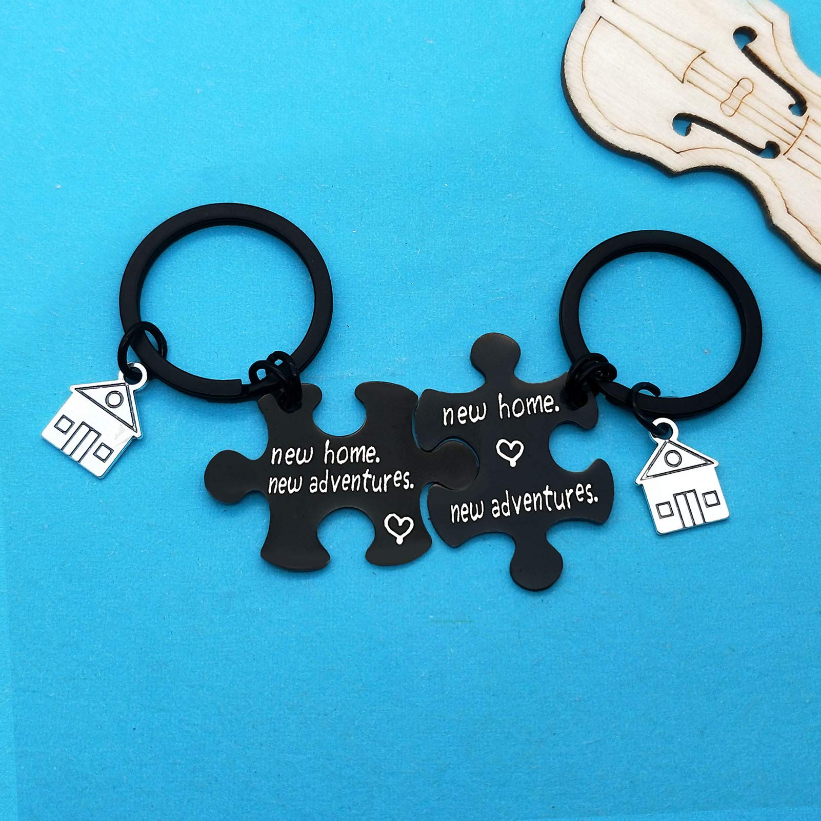 Xiahuyu New Home Keychain - Housewarming Gift for New Homeowners, First Home & Moving In Present - Perfect for House Keys, Welcome Gifts & New Home Decor