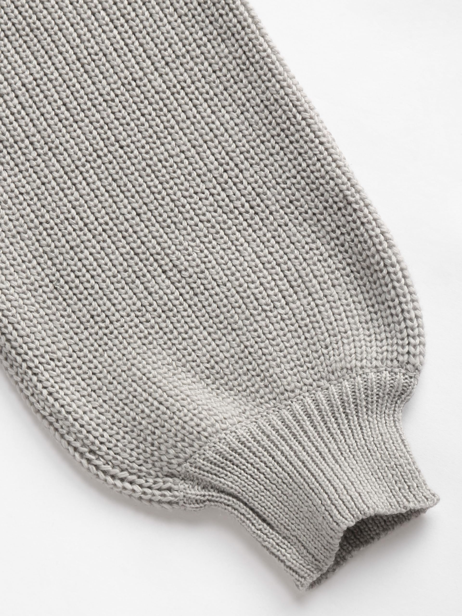 Women's Cider Cropped Turtleneck Sweater - Chunky Ribbed Knit Long Sleeve Pullover with Lantern Sleeves | Fall Winter Fashion 2024 | Perfect for Office Wear & Casual Outings